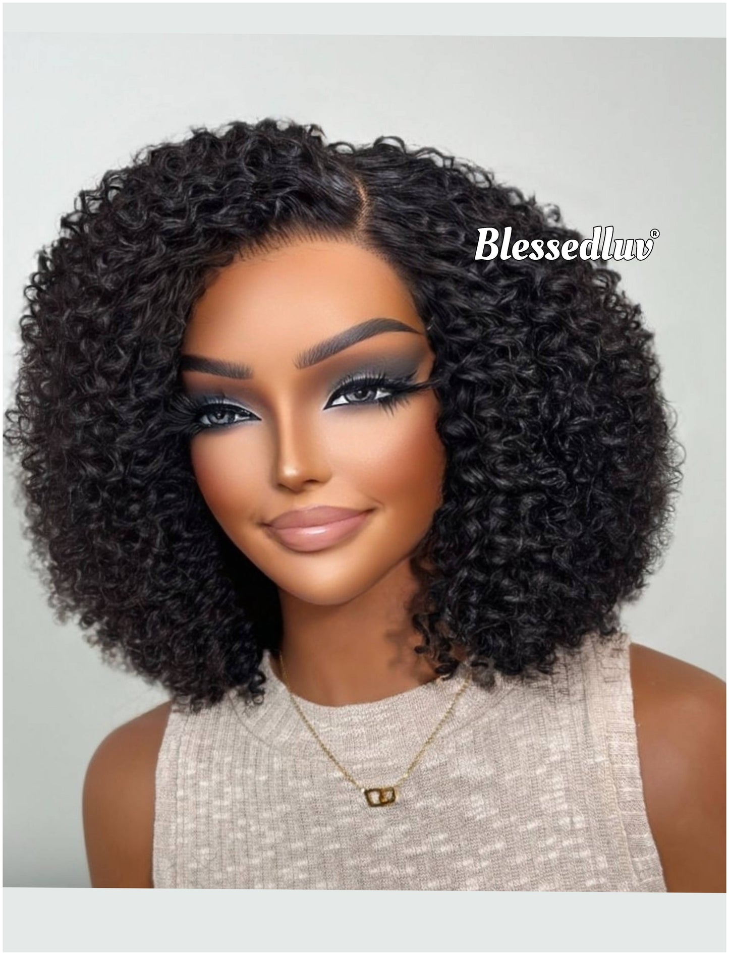 Ayisha - Curly Texture Ventilated Glueless-Blessedluv.com-Brazilianweave.com