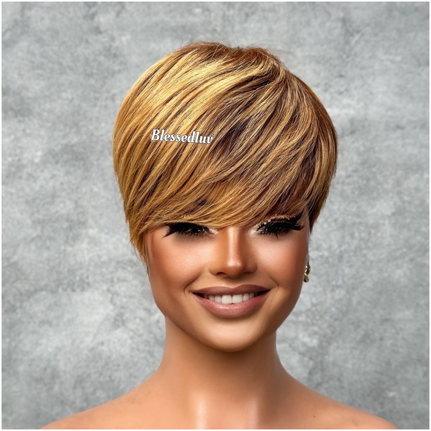 Zabrina – Pixie Cut No Lace Glueless, Ready to Wear-Blessedluv.com-Brazilianweave.com