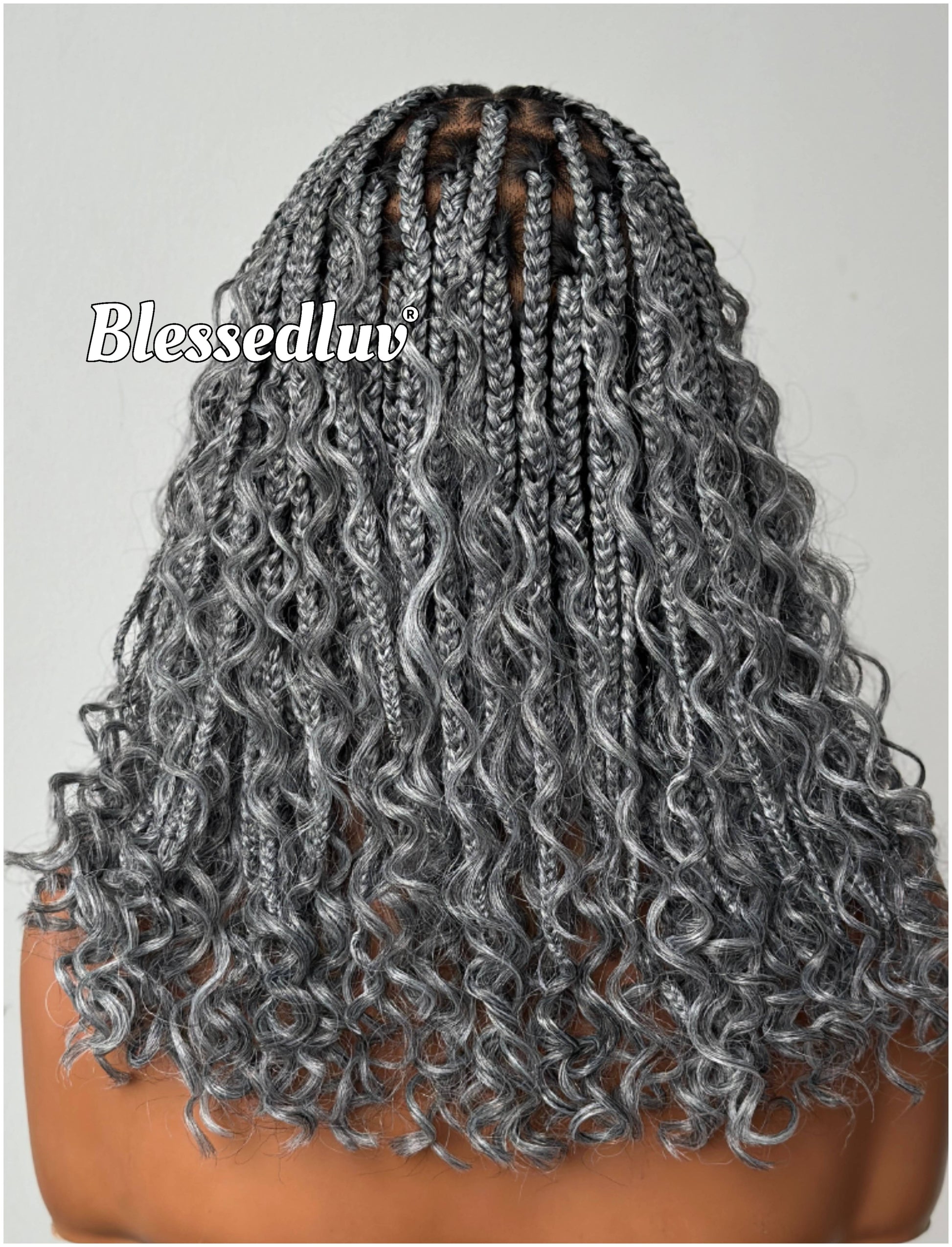 - Salt & Pepper Boho Knotless Braids Full Lace-Wig-Blessedluv.com-Brazilianweave.com