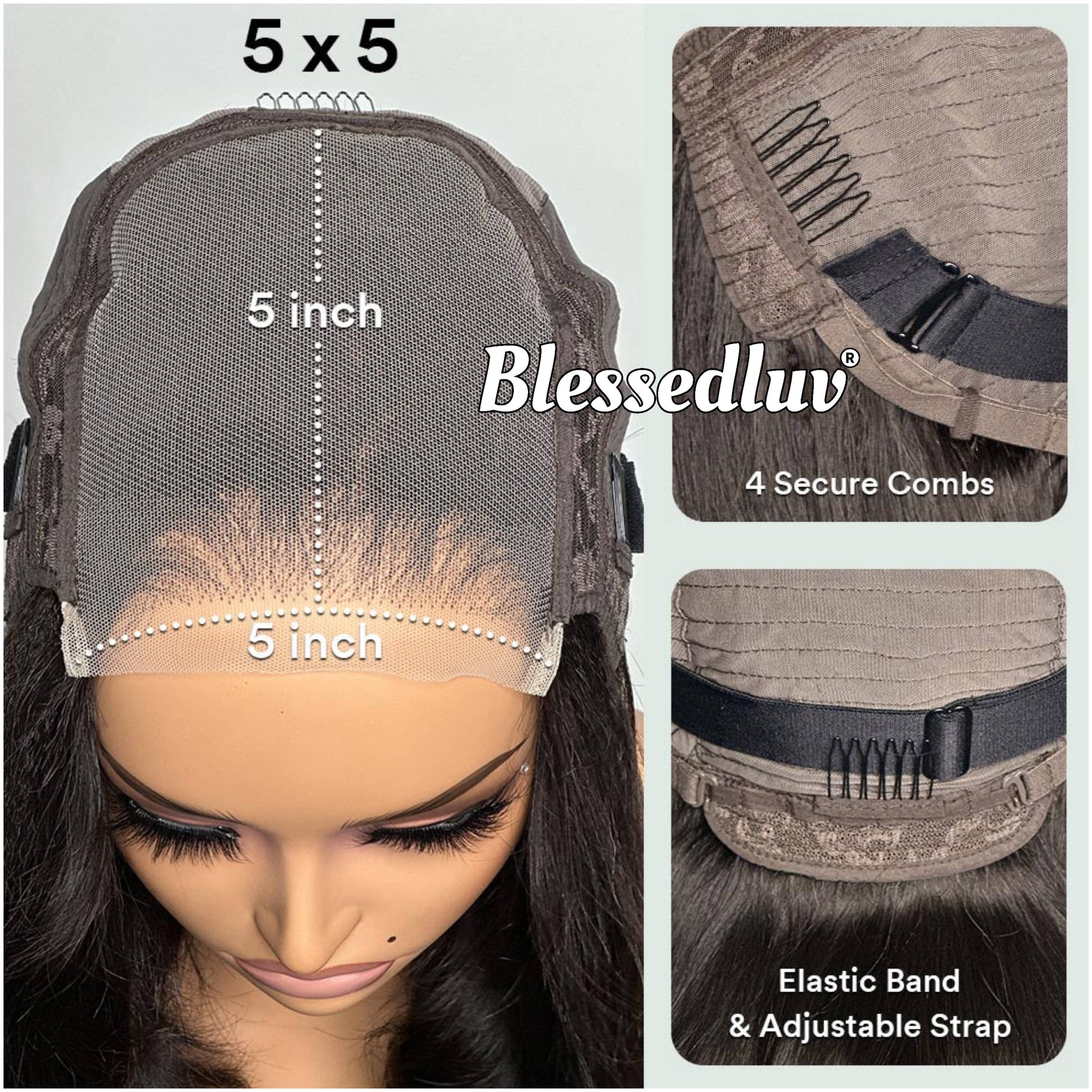 Mariah – Glueless Layered HD 5x5 Closure Lace Wig in Honey, Ready to Wear-Blessedluv.com-Brazilianweave.com