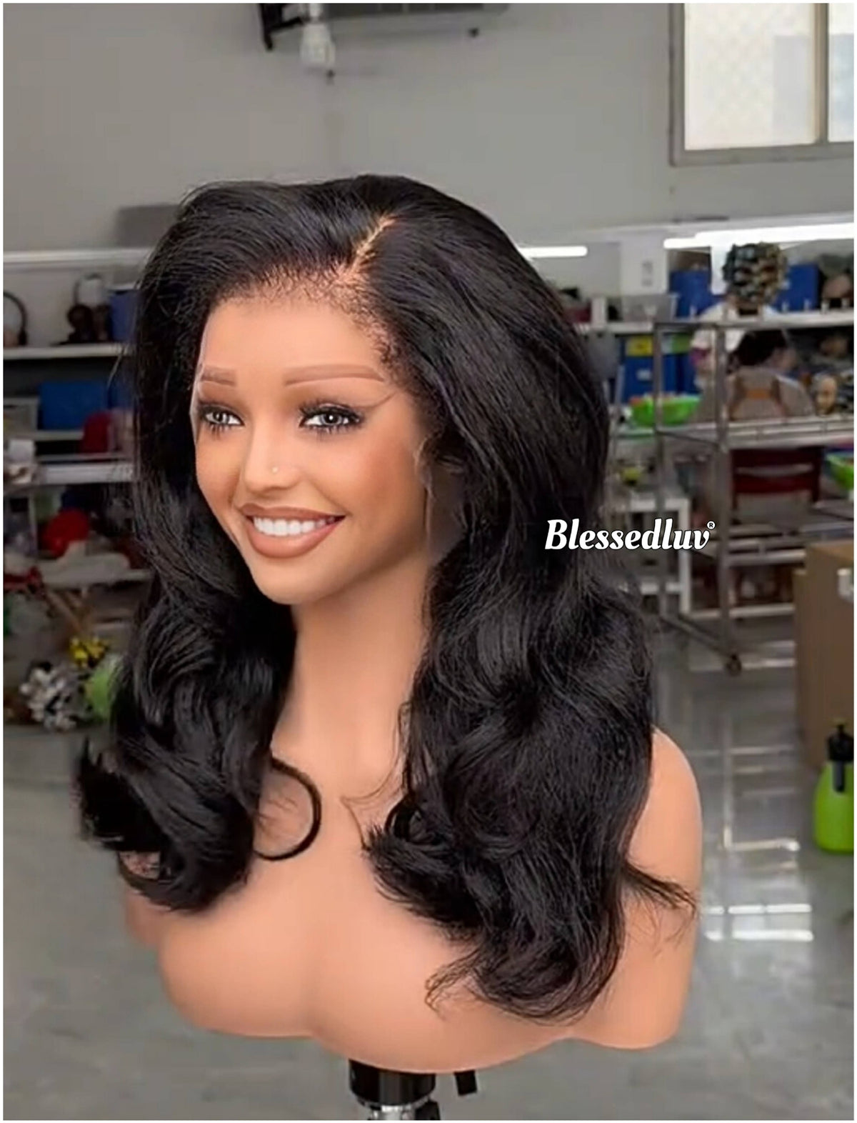 Robin – Textured Wavy Wig | Choose Lagos Hairline or Standard Hairline-Wig-Blessedluv.com-Brazilianweave.com