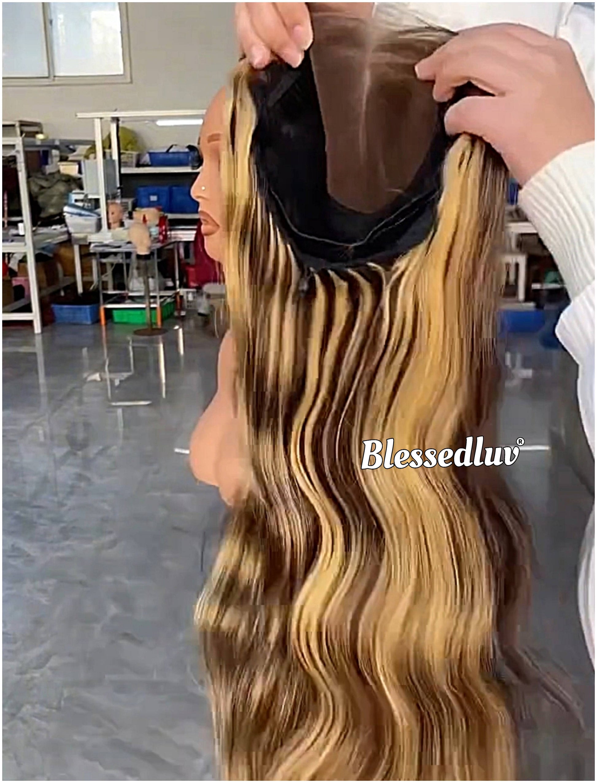 Wanda – Drawstring Closure Balayage Custom Wig | Choose Lagos or Standard Hairline-Wig-Blessedluv.com-Brazilianweave.com