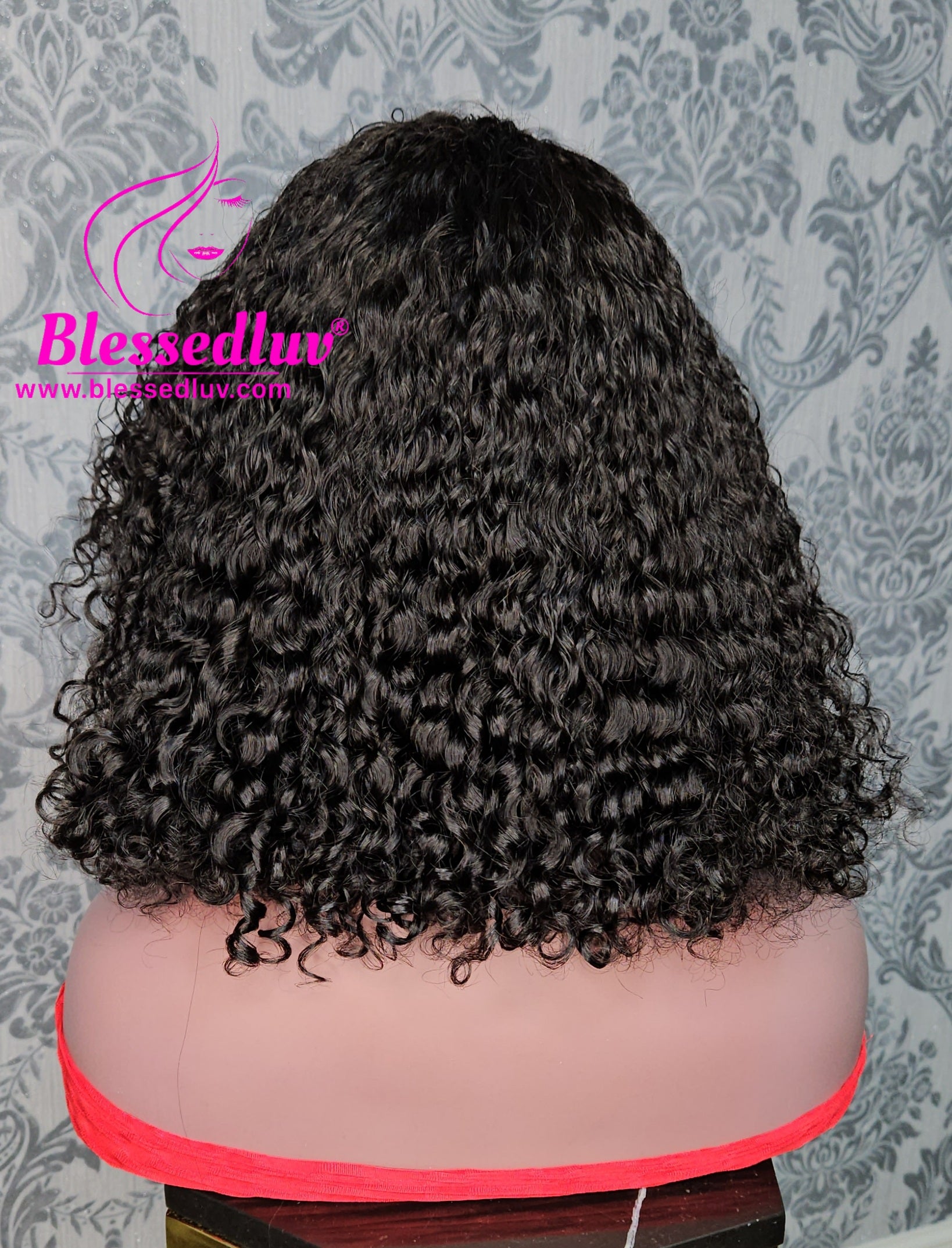 Safia - Glueless Natural Curls Fringe Machine Wig - Christmas Sale-Wigs-www.blessedluv.com-Brazilianweave.com