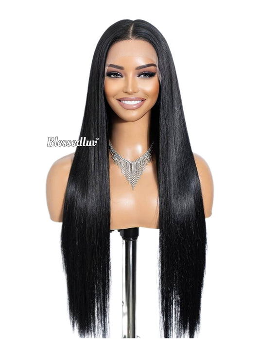 Vanessa – Bone Straight Lookalike Glueless Premium Human Hair Blend Wig-Wig-Blessedluv.com-Brazilianweave.com