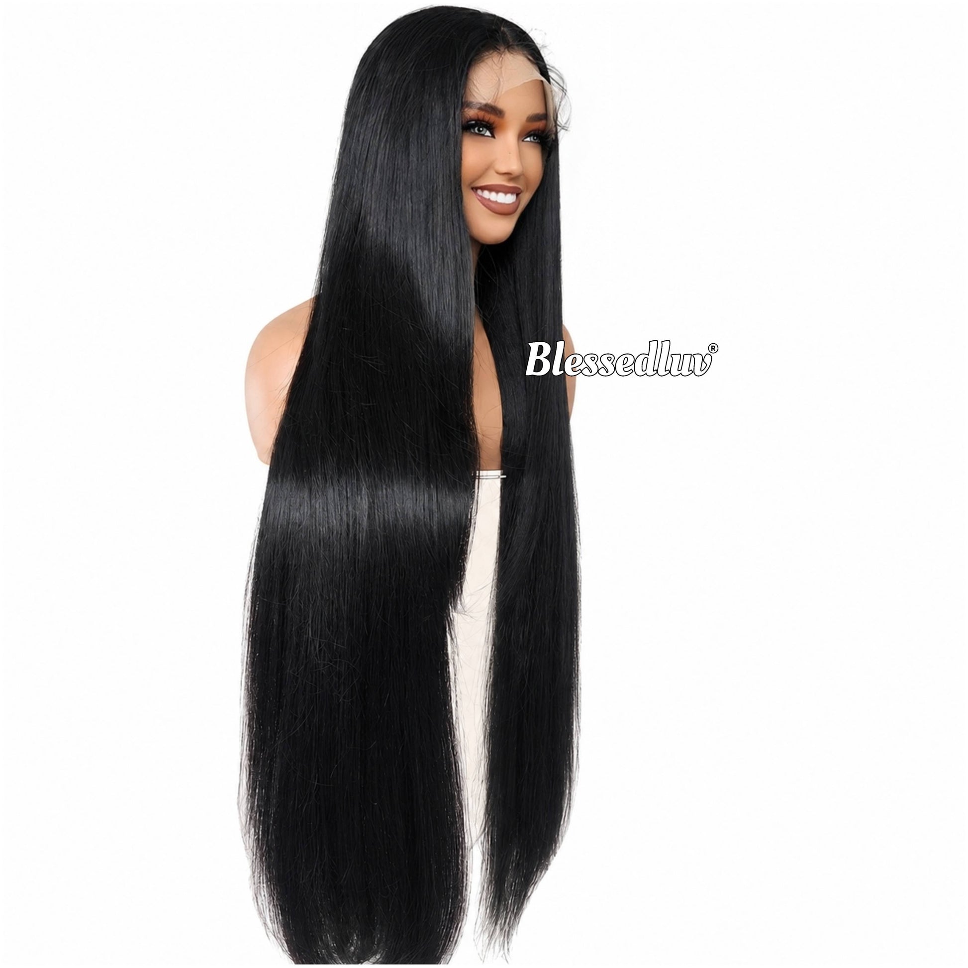 Destiny – 36 Inch Glueless Premium Human Hair Blend Wig-Wig-Blessedluv.com-Brazilianweave.com