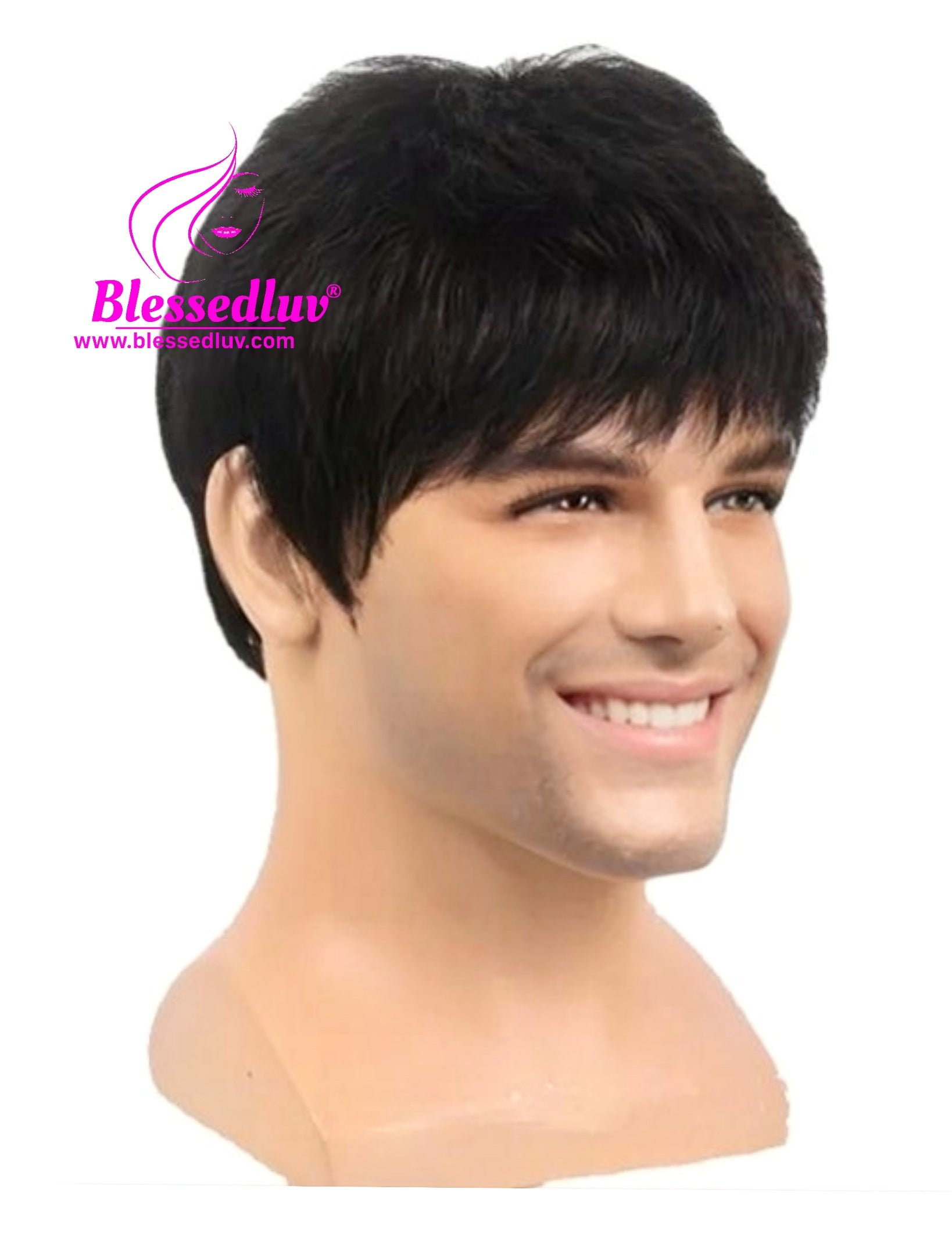 George - Glueless Man Human Hair Wig-WIG-Blessedluv.com-Brazilianweave.com