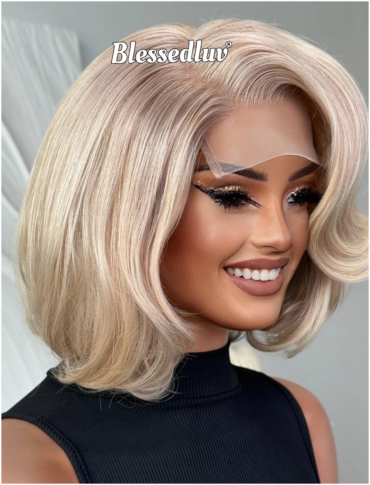 Becki – Balayage Blonde Glueless Layered HD 5x5 Closure Lace Wig in Honey, Ready to Wear-Blessedluv.com-Brazilianweave.com