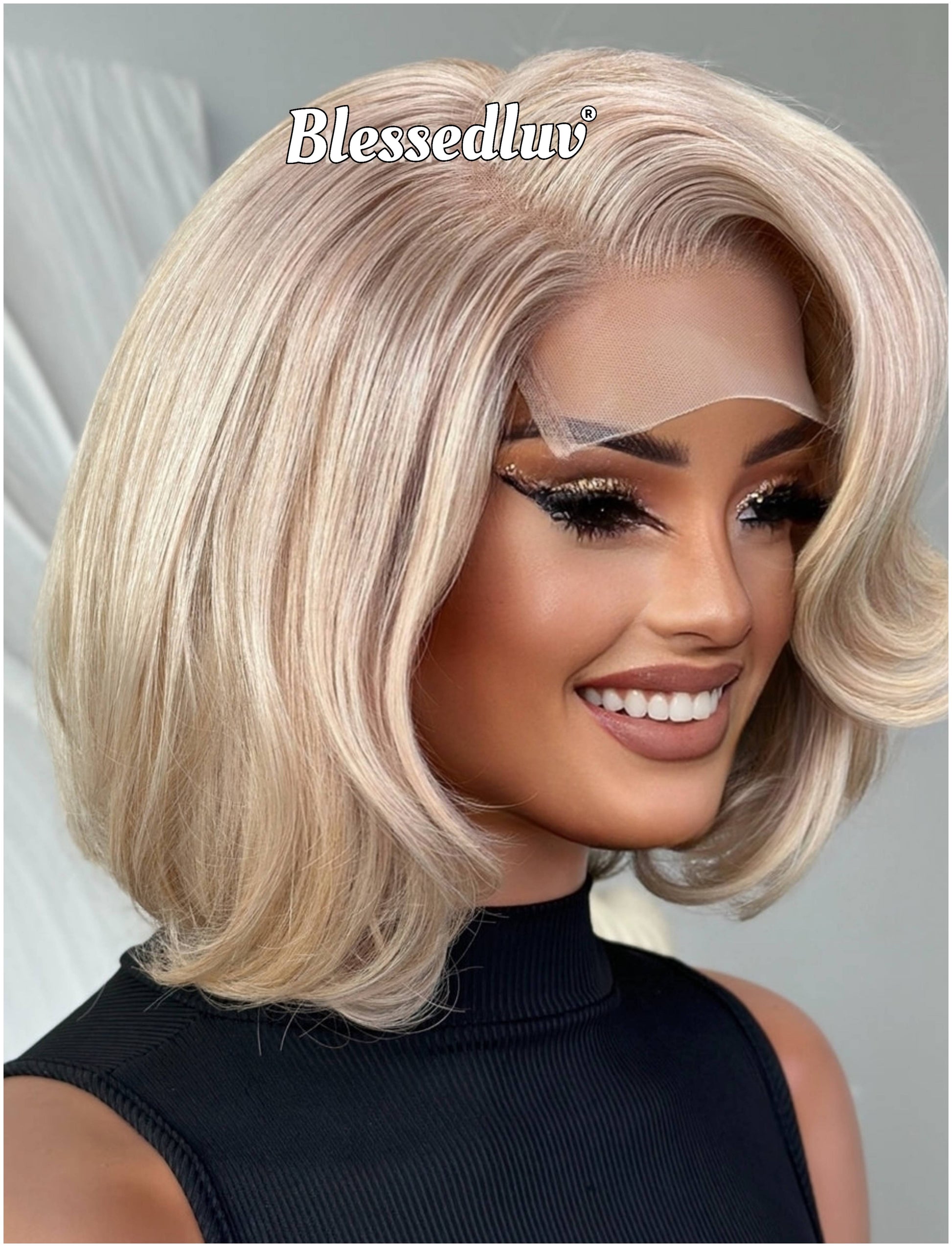 Becki – Balayage Blonde Glueless Layered HD 5x5 Closure Lace Wig in Honey, Ready to Wear-Blessedluv.com-Brazilianweave.com