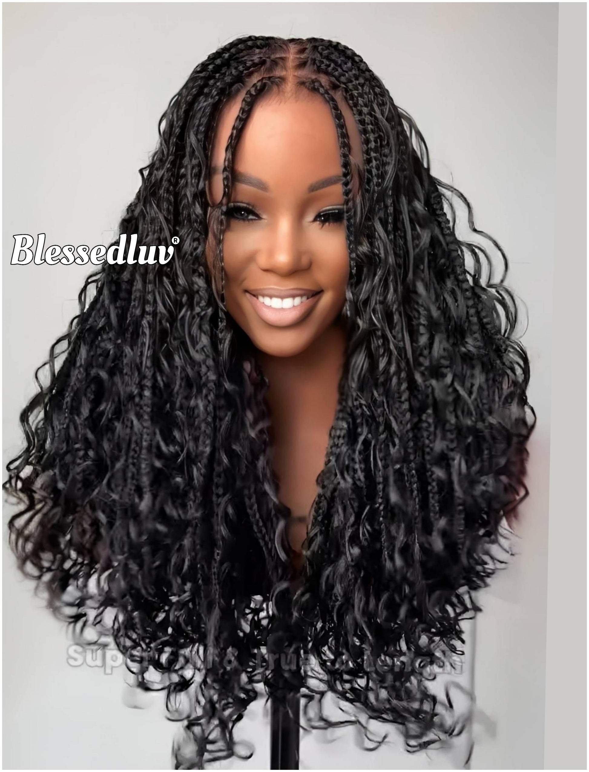 Fola- Boho Knotless Braids Full Lace HD Wig – Adjustable Drawstring Fit-Wig-Blessedluv.com-Brazilianweave.com