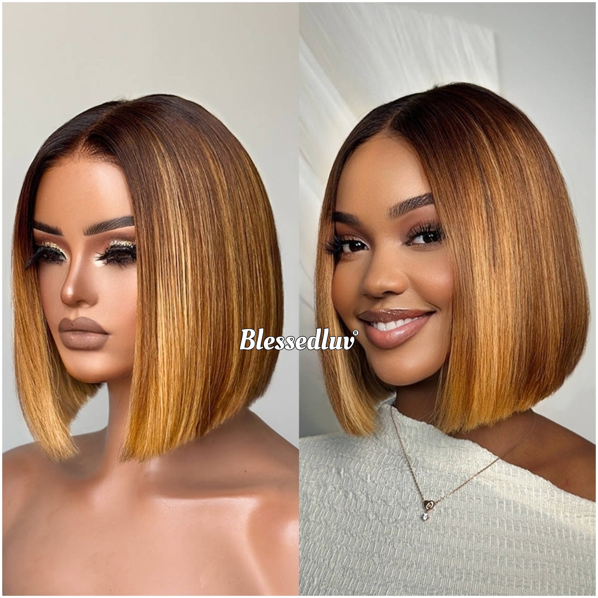 Samara – Balayage Ombré Blonde Glueless Layered HD Closure Lace Wig, Ready to Wear-Blessedluv.com-Brazilianweave.com