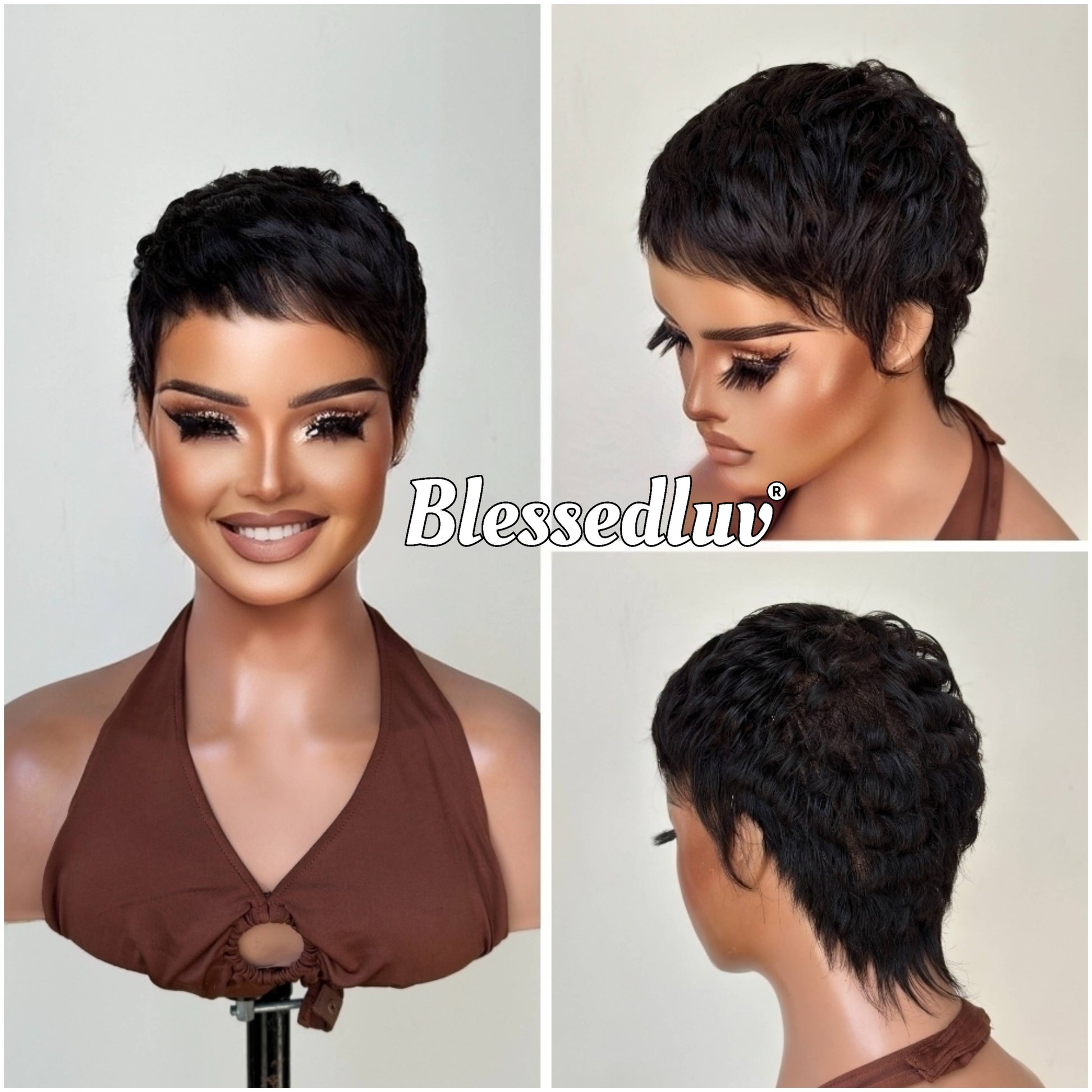 Jada – Pixie Cut Glueless Full Lace Wig, Ready to Wear-Blessedluv.com-Brazilianweave.com
