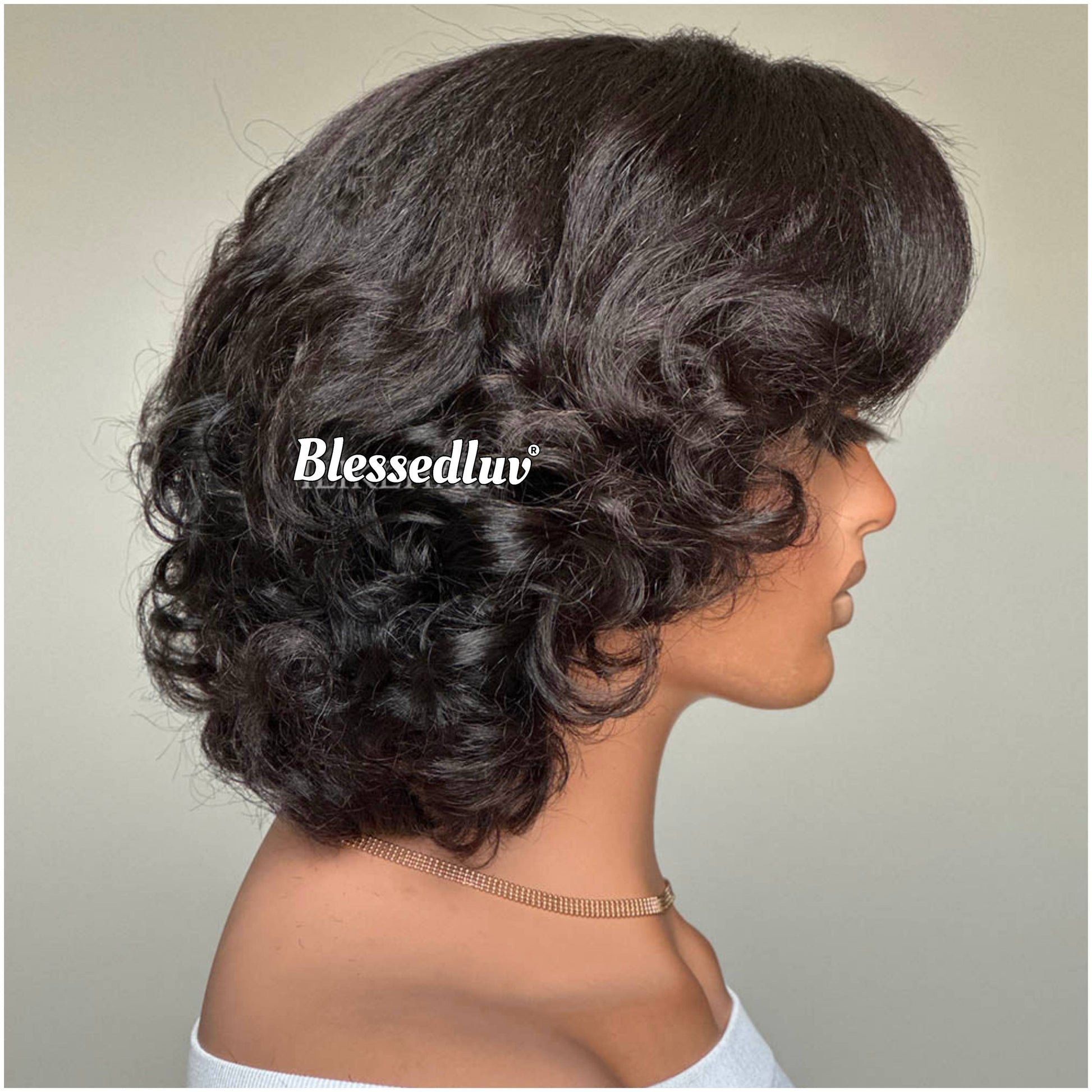 Isha - 4C Texture Bouncy Curl Ventilated Wig-Blessedluv.com-Brazilianweave.com