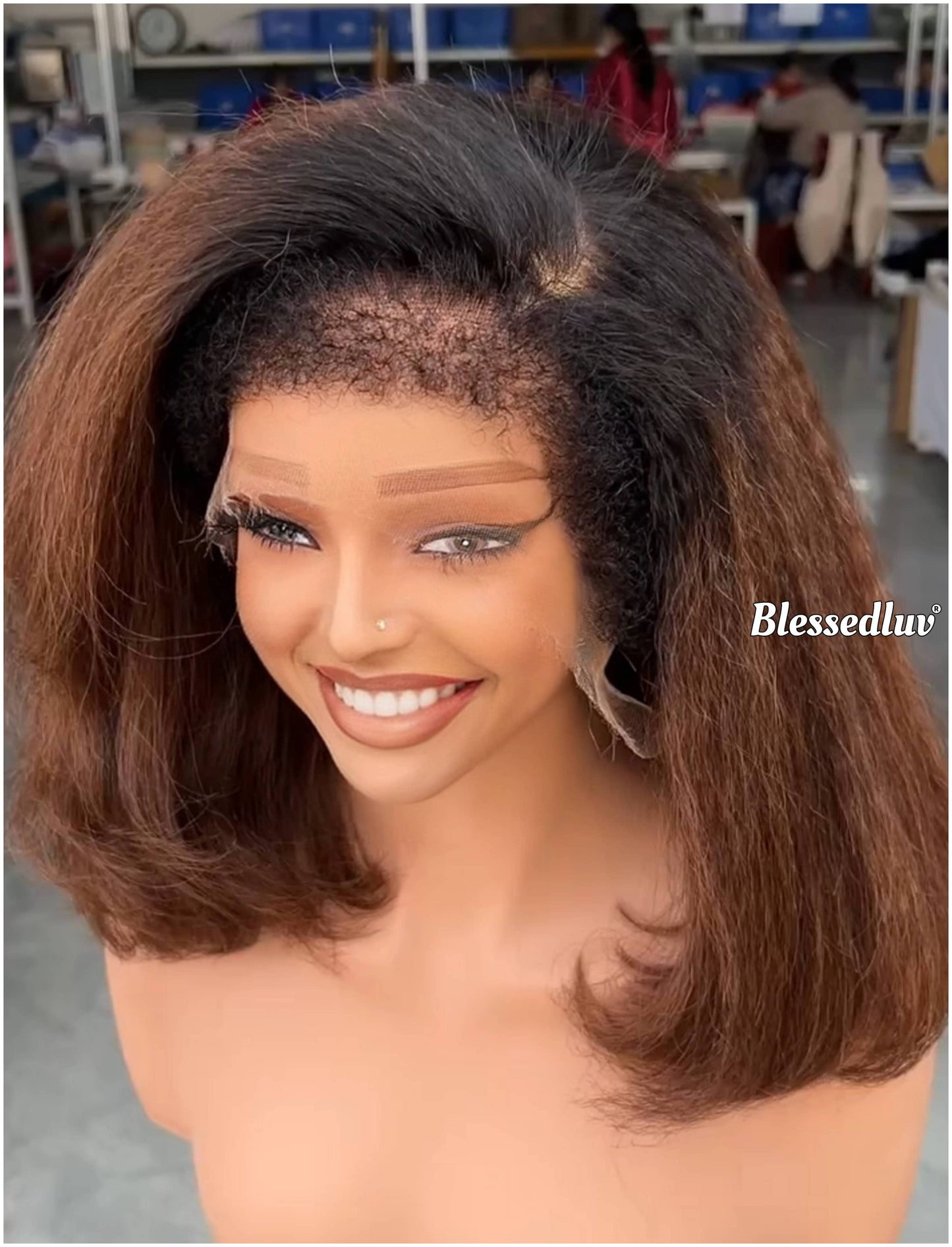 Ludmia – HD Ombré Custom Glueless Bob Wig | Choose Lagos or Standard Hairline-Wig-Blessedluv.com-Brazilianweave.com