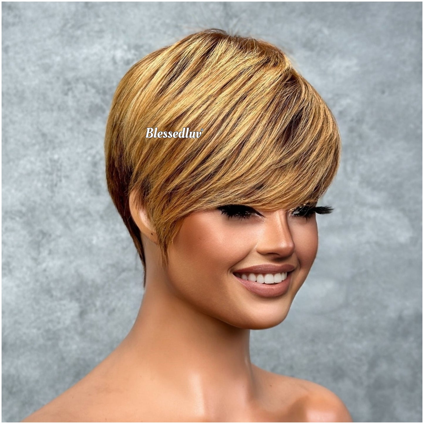 Zabrina – Pixie Cut No Lace Glueless, Ready to Wear-Blessedluv.com-Brazilianweave.com