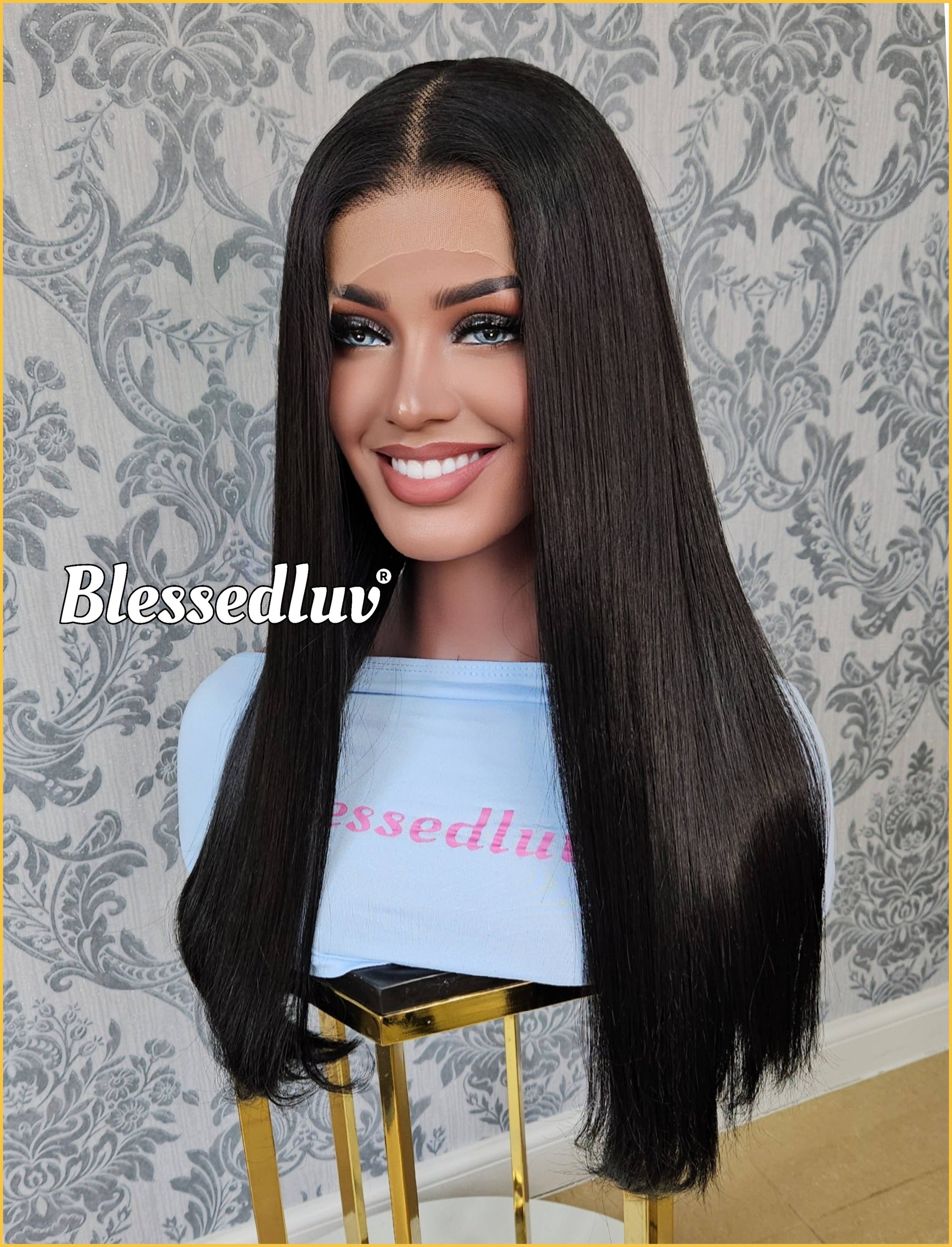 Brielle – 13x6 Premium Human Hair Blend Wig-Wig-Blessedluv.com-Brazilianweave.com