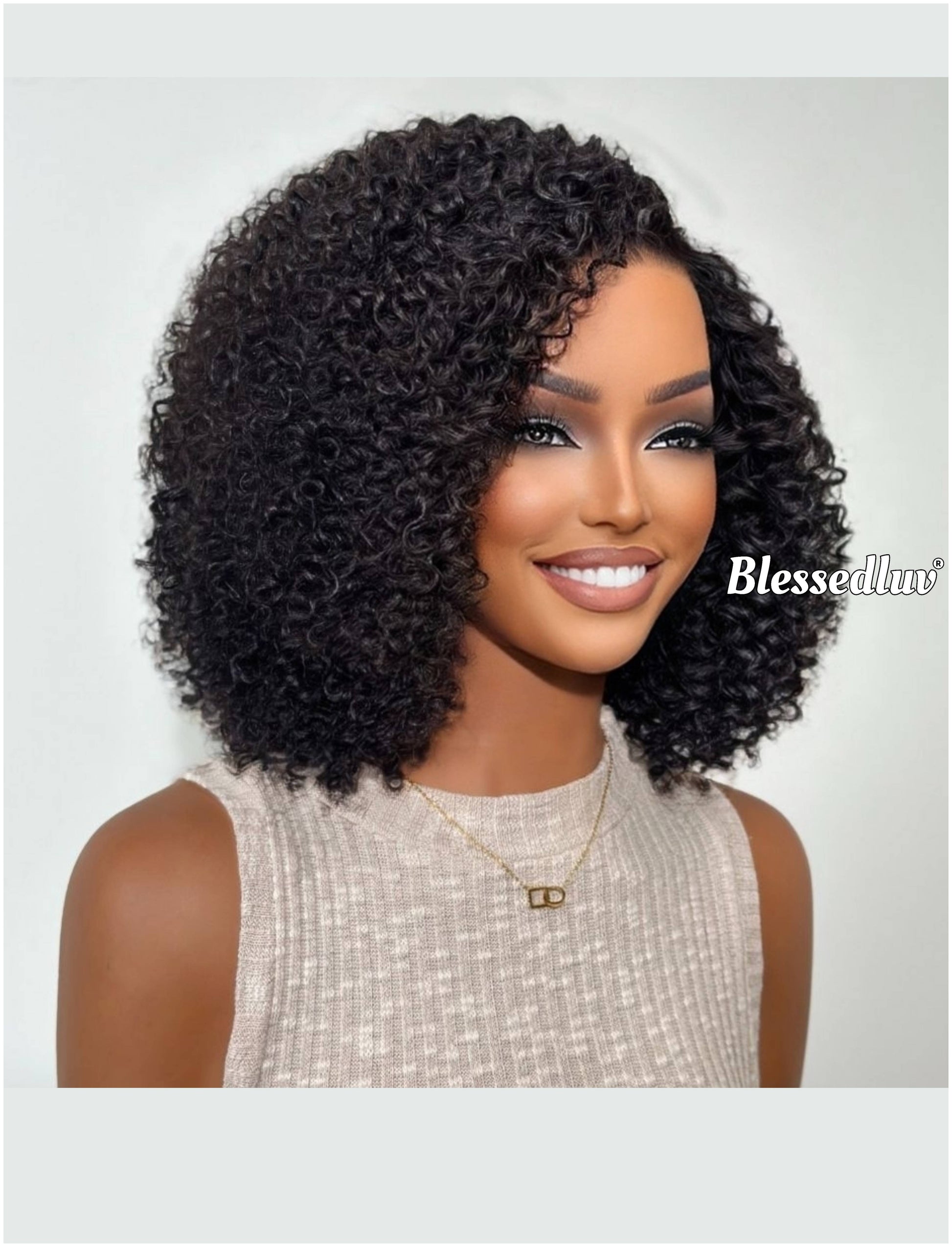 Ayisha - Curly Texture Ventilated Glueless-Blessedluv.com-Brazilianweave.com