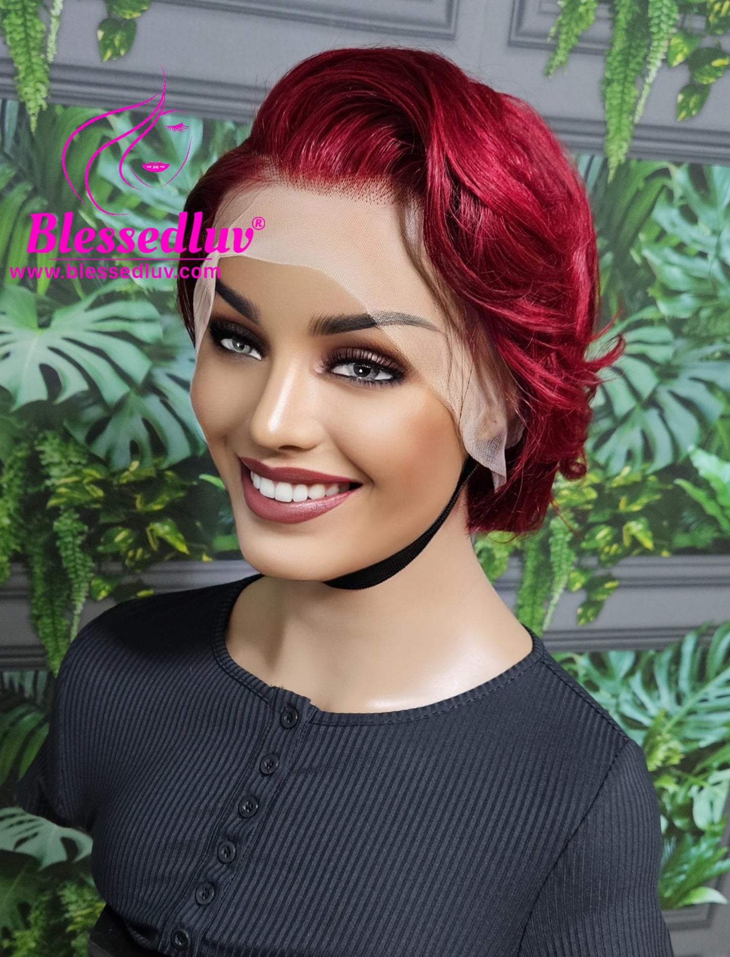 Priya - Pixie Glueless Blonde Ombré Lace Frontal Wig - Affordable Collection-Wigs-www.blessedluv.com-Brazilianweave.com