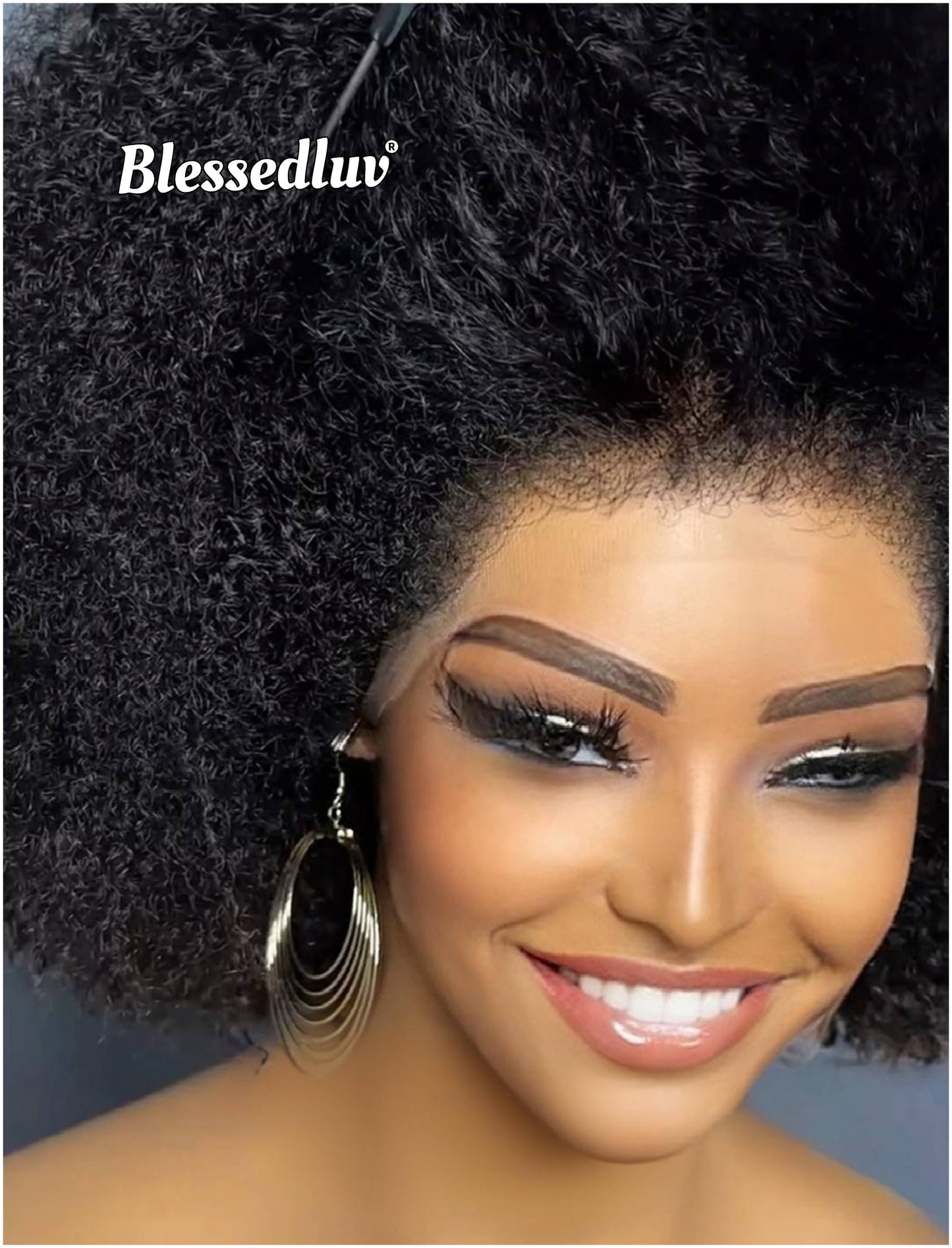 African Queen - 4c Texture Ventilated Kinky Wig-Blessedluv.com-Brazilianweave.com