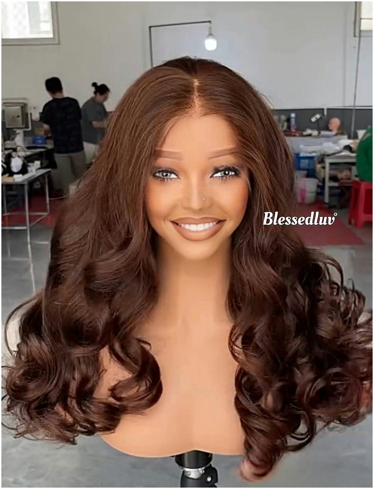 Brooks – Chocolate Shade Custom Wig | Choose Lagos or Standard Hairline-Wig-Blessedluv.com-Brazilianweave.com