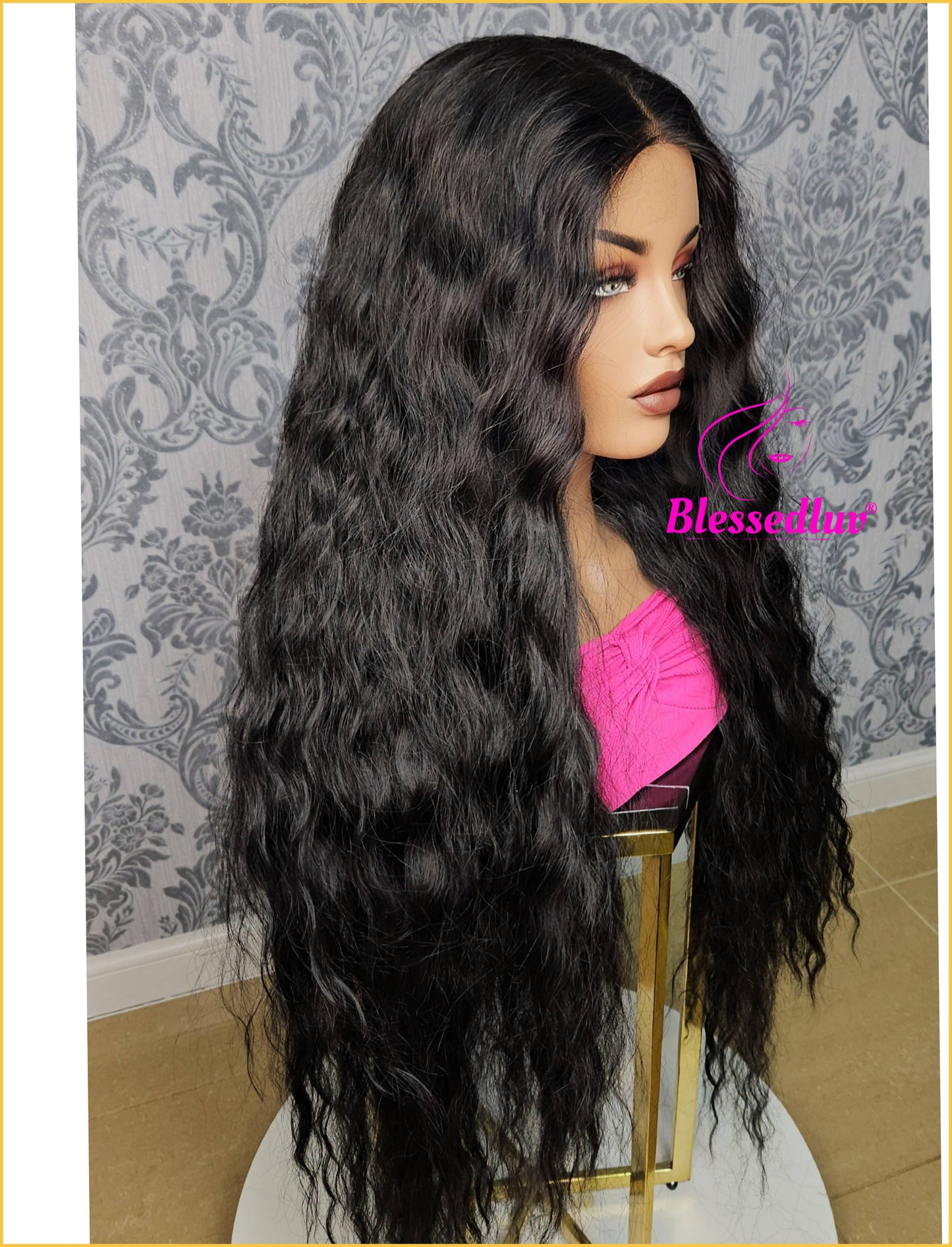 Karen - Synthetic Wavy Lace Wig-Blessedluv.com-Brazilianweave.com