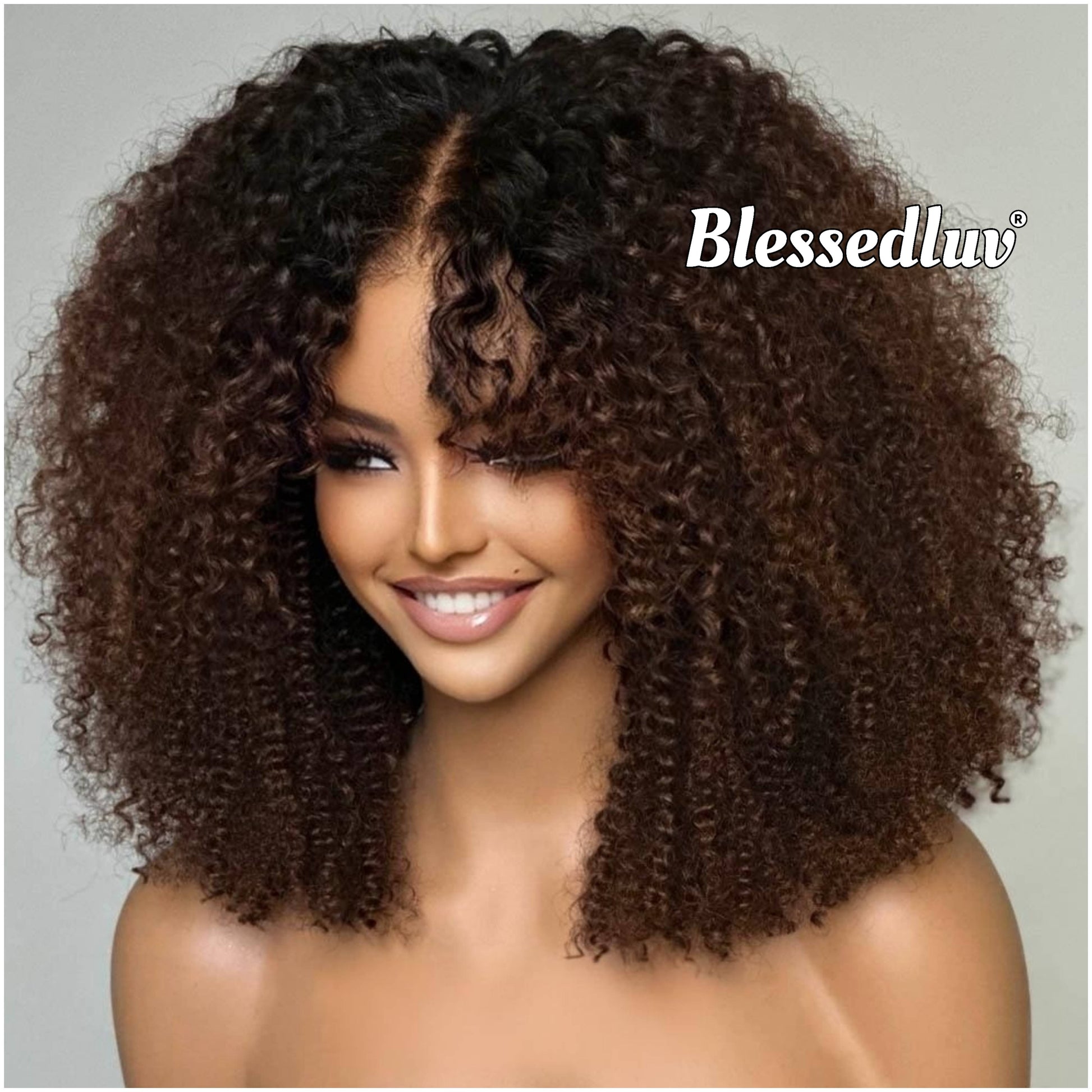 Ari - Kinky Curly Ombré Texture Wig - 250%-Blessedluv.com-Brazilianweave.com