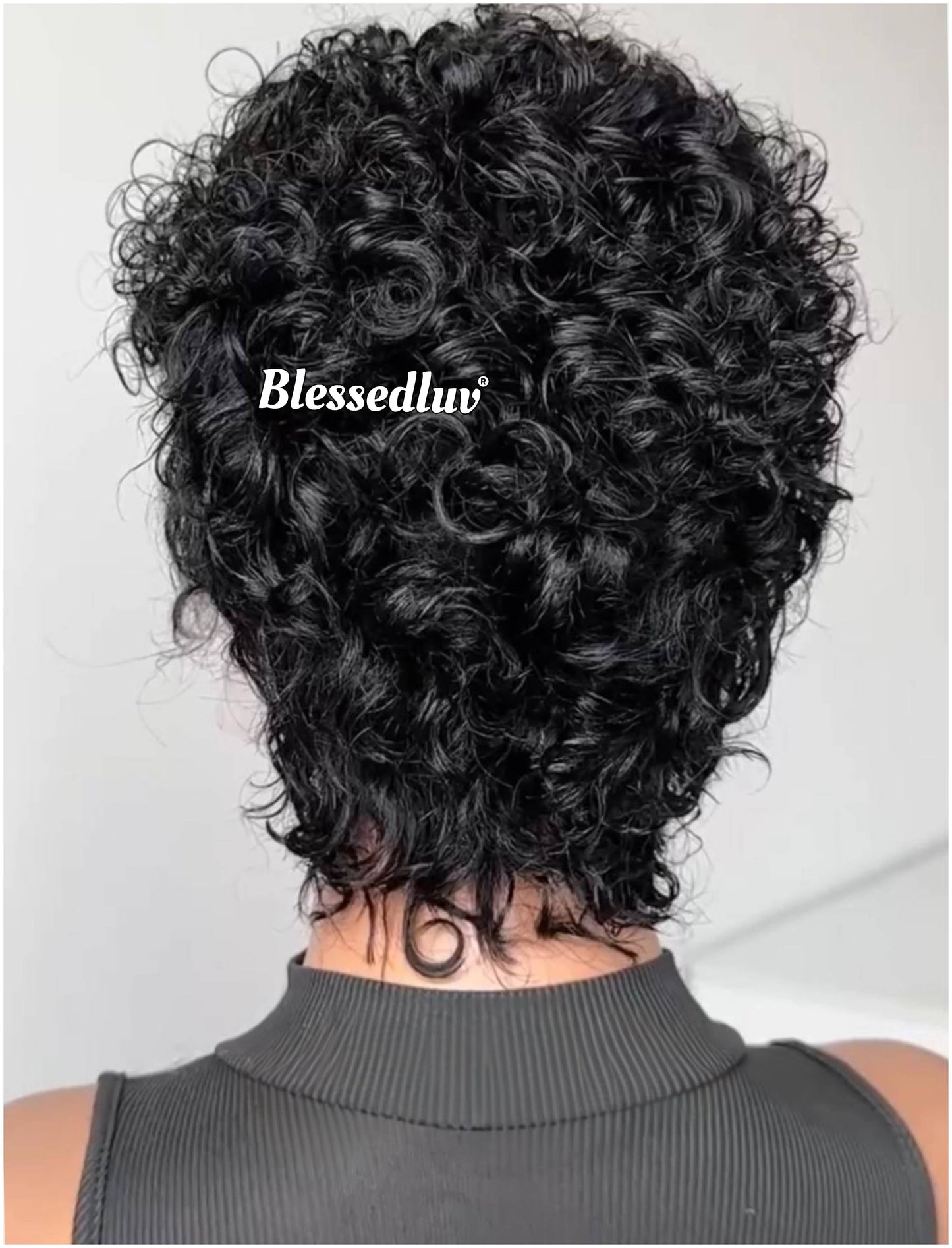 Nina – Curly Pixie Cut Glueless Full Lace Wig, Ready to Wear-Blessedluv.com-Brazilianweave.com