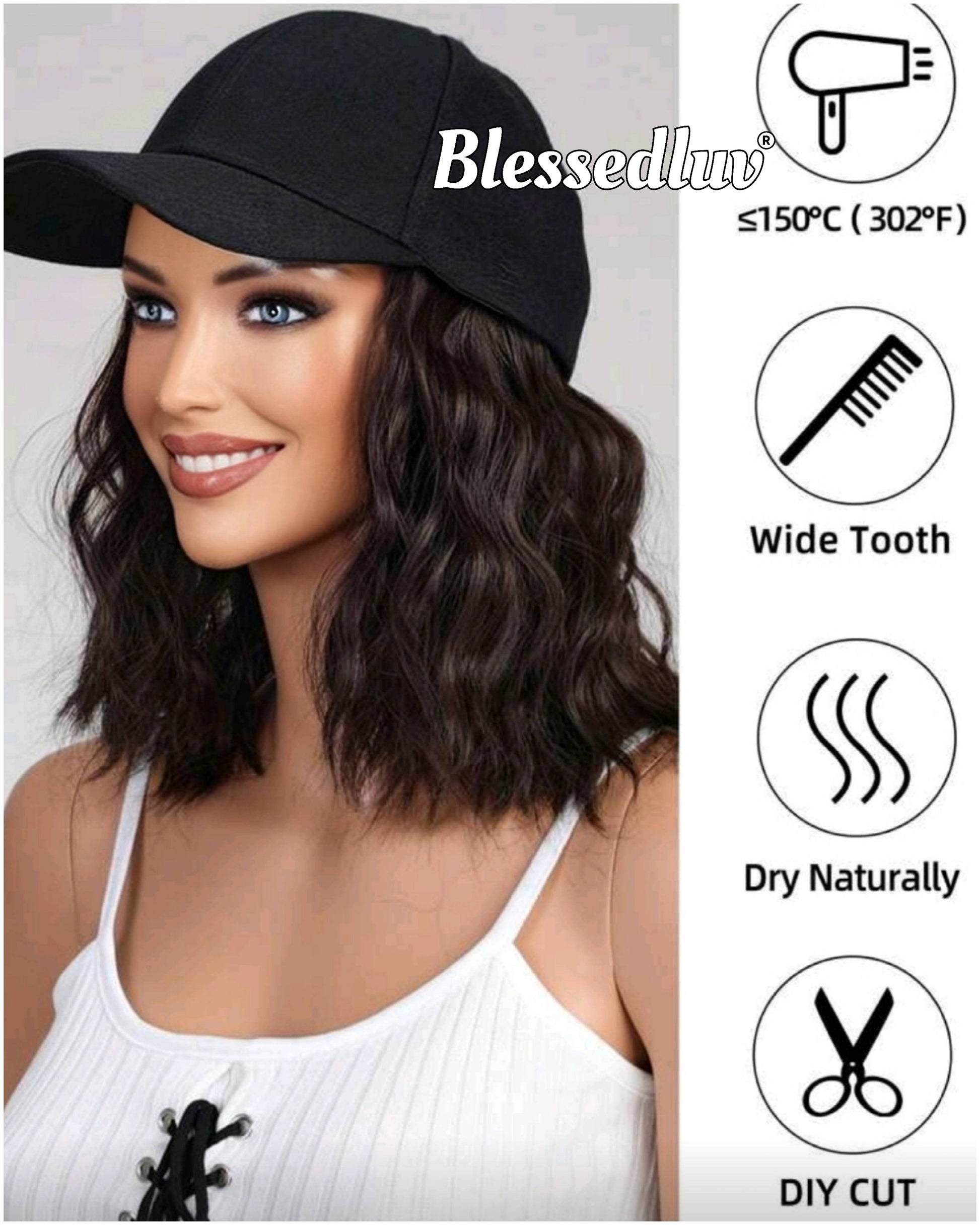 Melody Cap Wig - Synthetic Hair-WIG-Blessedluv.com-Brazilianweave.com