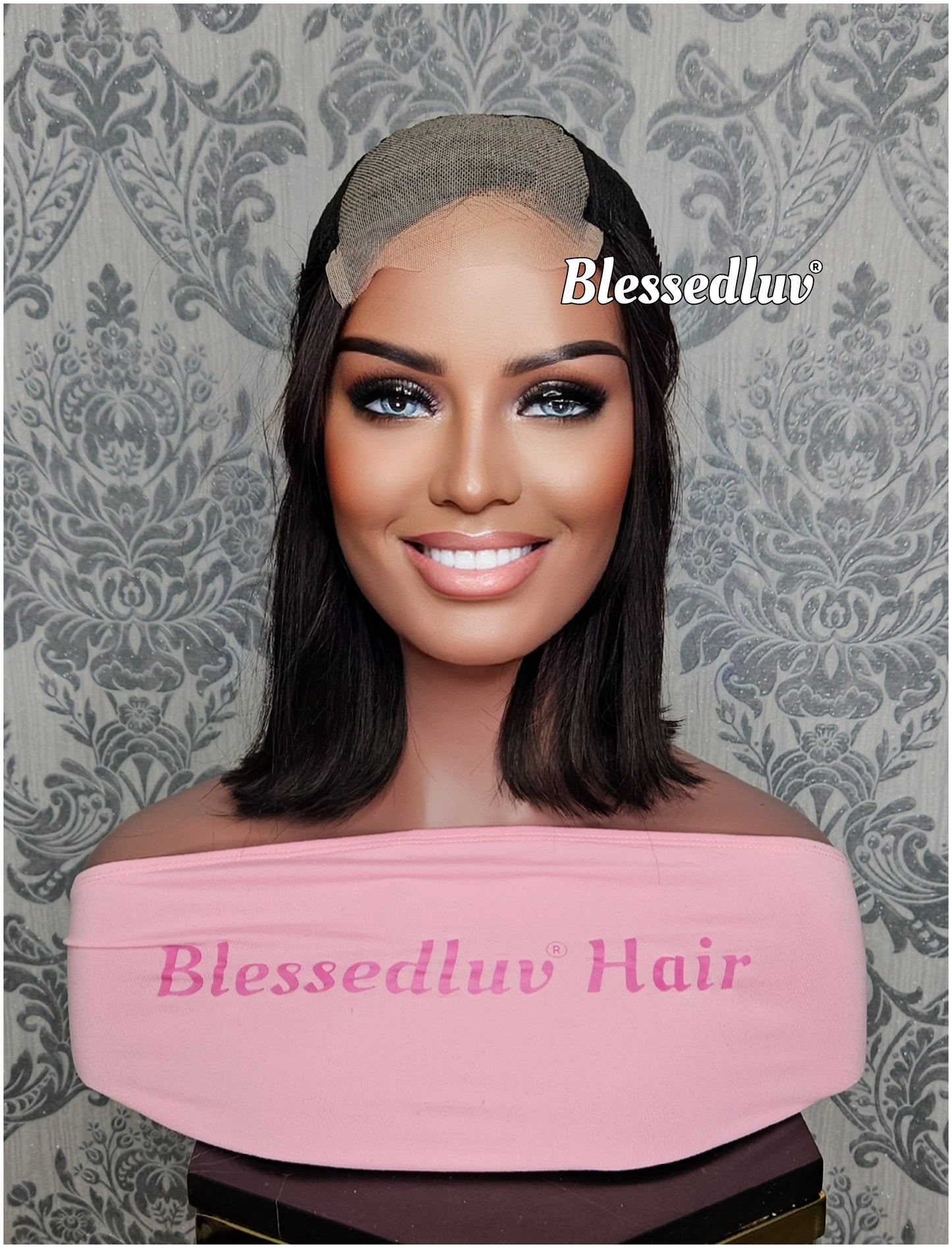 Anabella - Glueless Double Drawn Lace Closure Bob Wig-Wig-Blessedluv.com-Brazilianweave.com