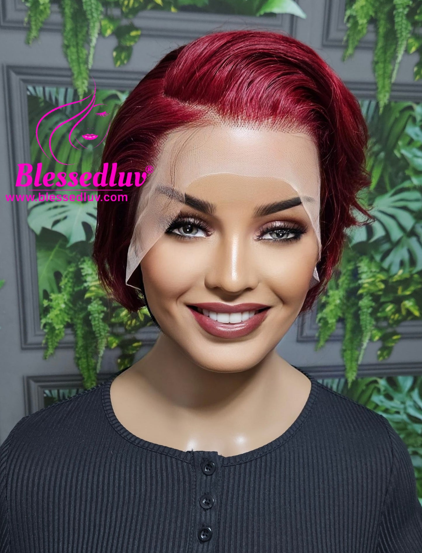 Priya - Pixie Glueless Blonde Ombré Lace Frontal Wig - Affordable Collection-Wigs-www.blessedluv.com-Brazilianweave.com
