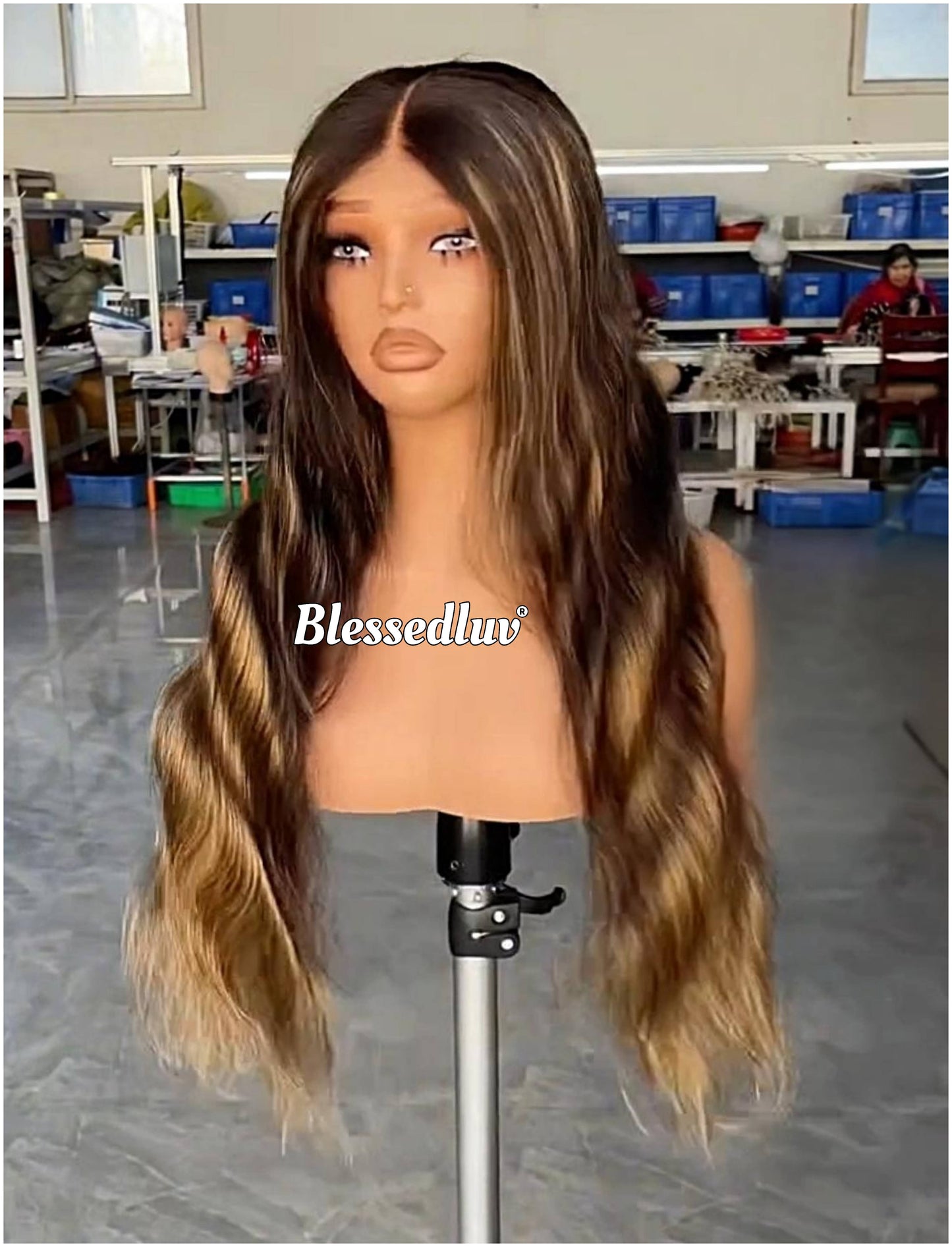 Wanda – Drawstring Closure Balayage Custom Wig | Choose Lagos or Standard Hairline-Wig-Blessedluv.com-Brazilianweave.com