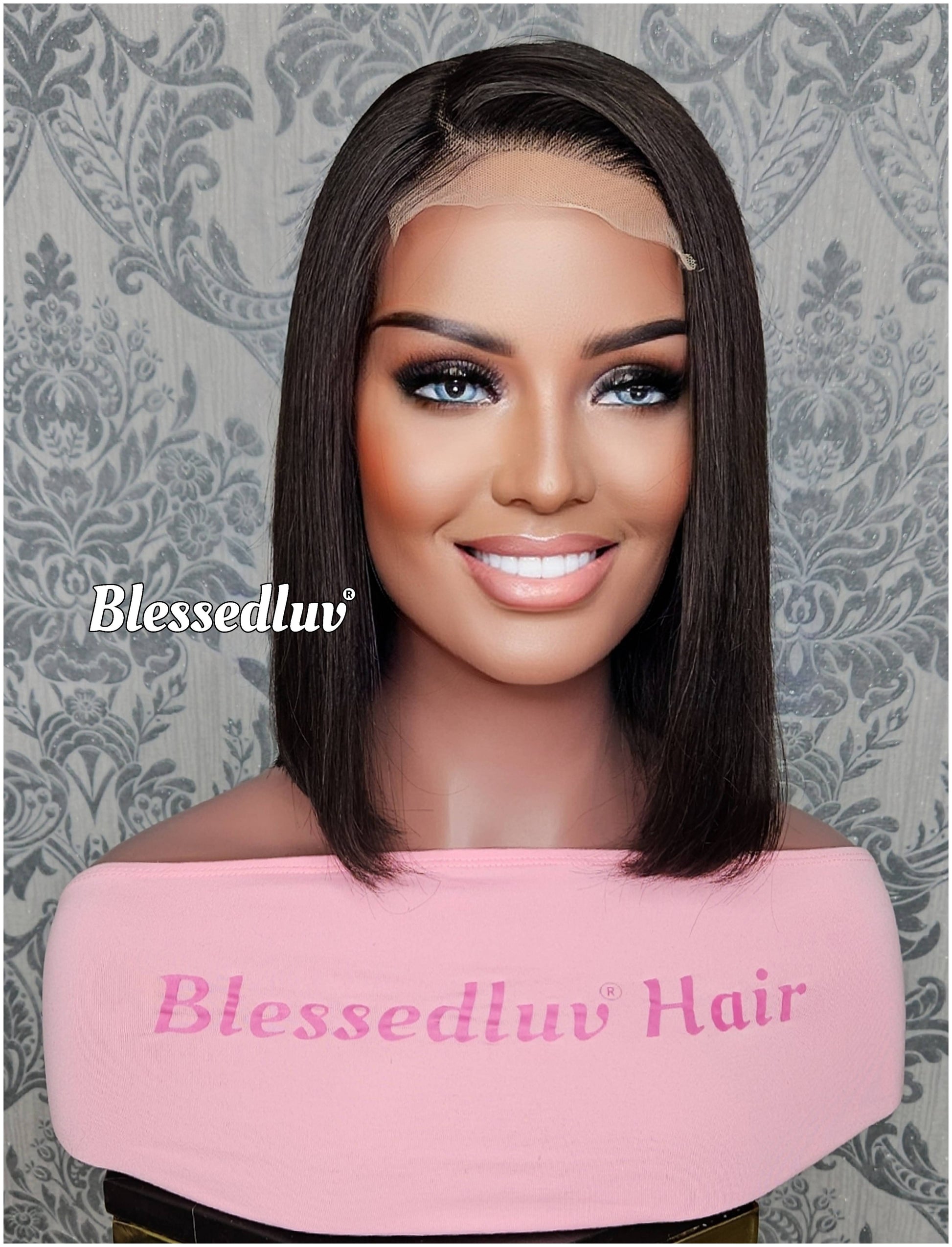 Anabella - Glueless Double Drawn Lace Closure Bob Wig-Wig-Blessedluv.com-Brazilianweave.com