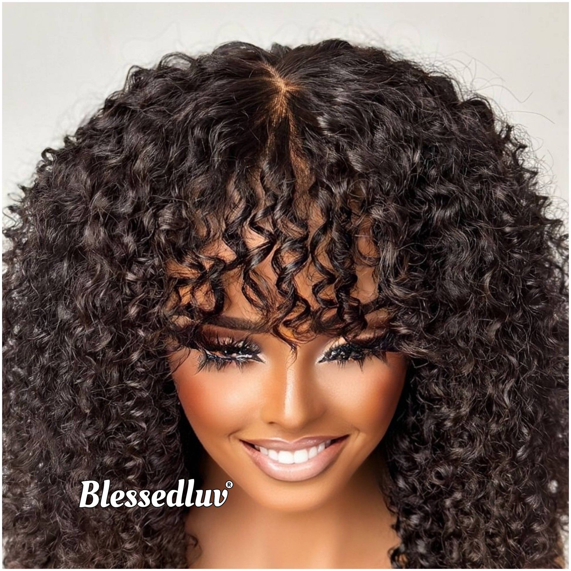 Zoey – Glueless Pixie Curly Bangs Wig, Ready to Wear-Blessedluv.com-Brazilianweave.com