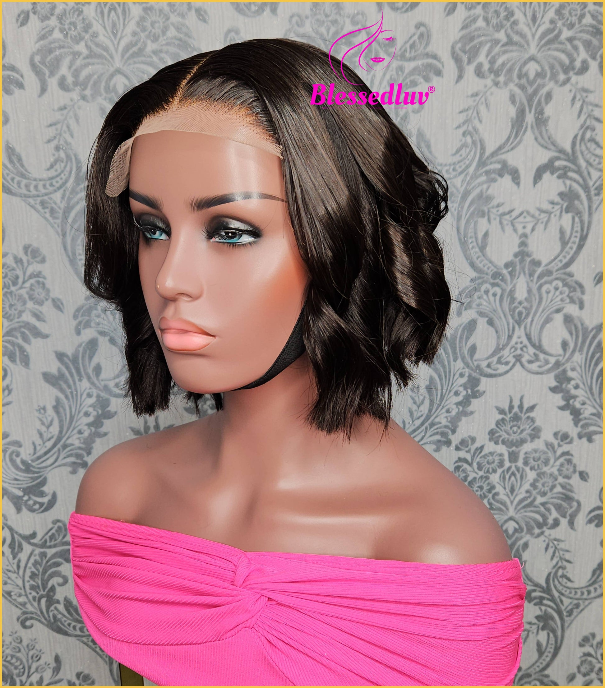 Justine - 5x5 Double Drawn Lace Glueless Closure HD Wig-Wig-Blessedluv.com-Brazilianweave.com