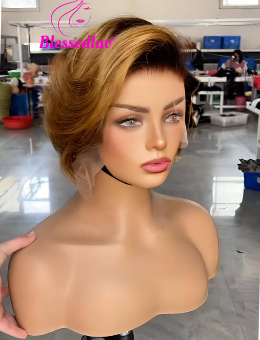 Caroline - HD Lace Frontal Pixie Bob