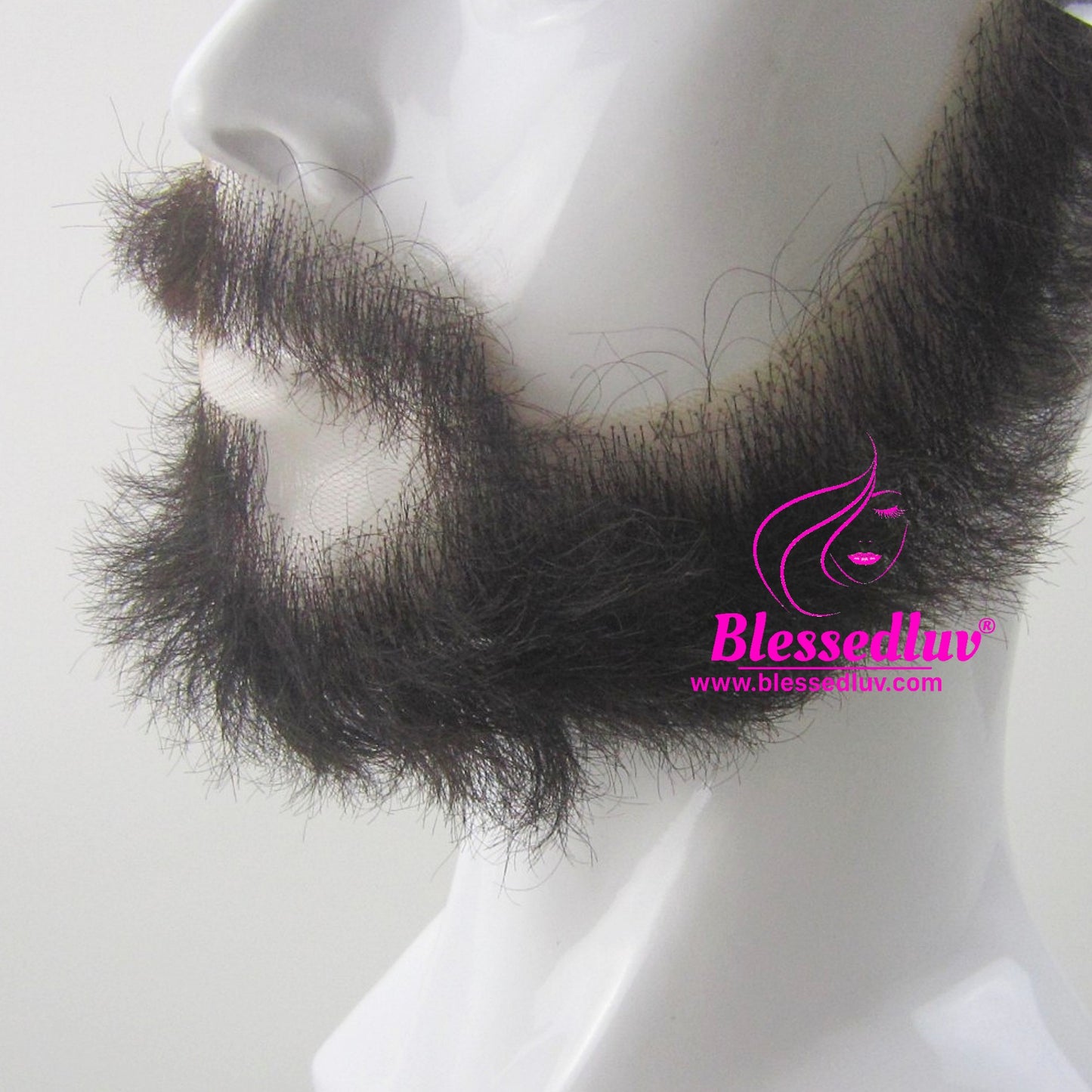 David - Lace Man Beard Lace Moustache-Blessedluv.com-Brazilianweave.com