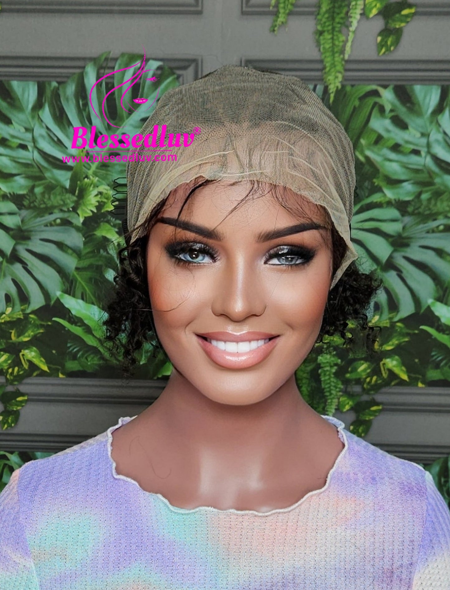 Imami - Braided Glueless Curly Frontal Wig - Affordable Collection - Stock-Wigs-www.blessedluv.com-Brazilianweave.com