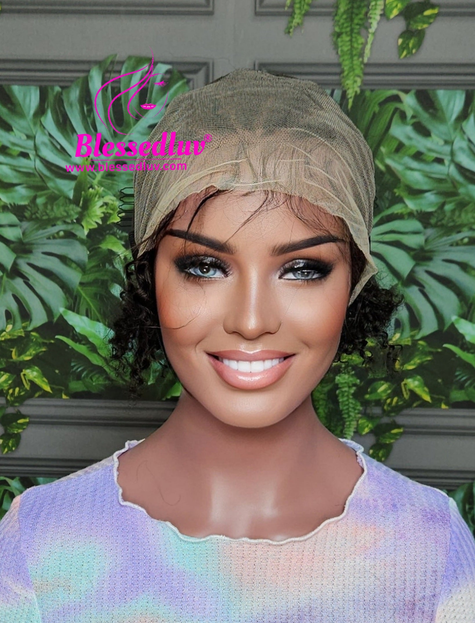 Imami - Braided Glueless Curly Frontal Wig - Affordable Collection - Stock-Wigs-www.blessedluv.com-Brazilianweave.com