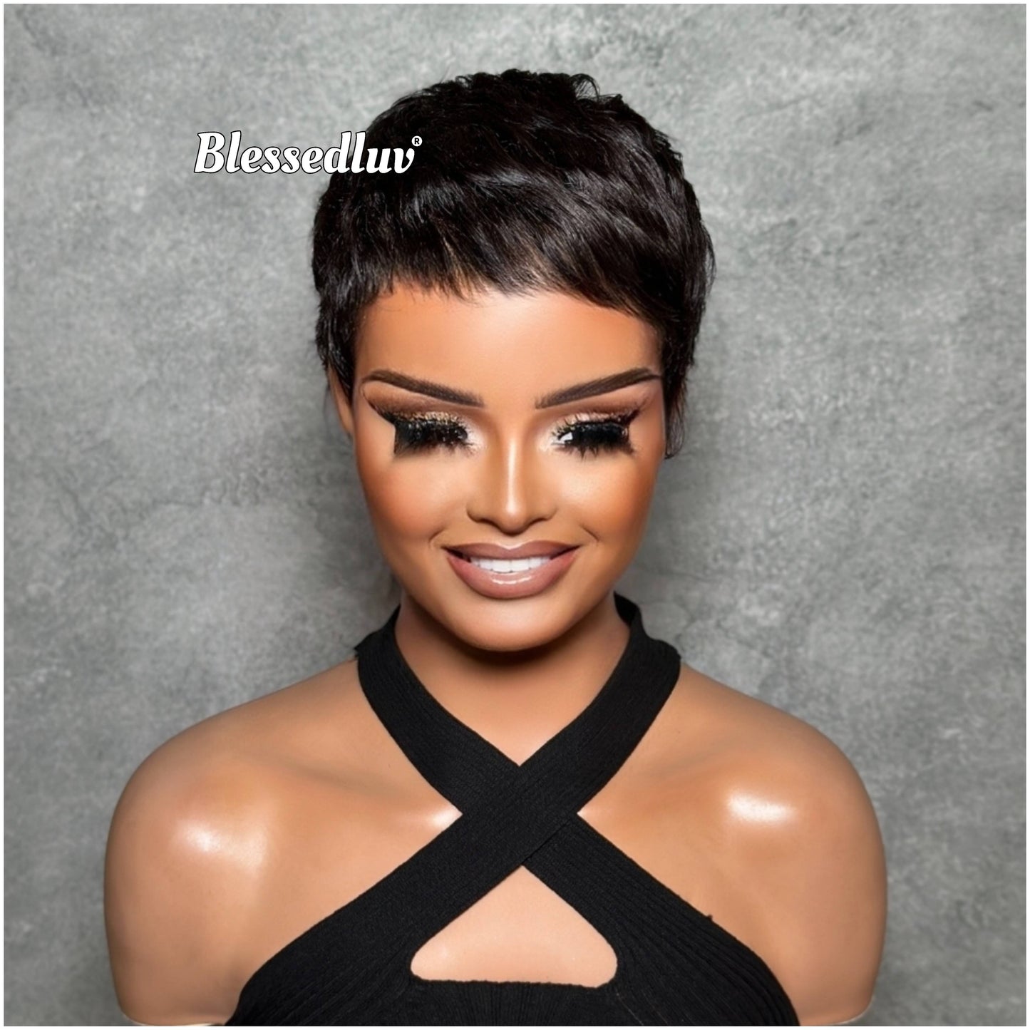 Jada – Pixie Cut Glueless Full Lace Wig, Ready to Wear-Blessedluv.com-Brazilianweave.com