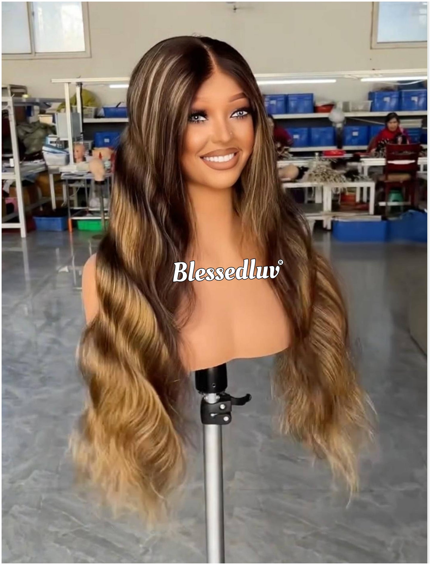 Wanda – Drawstring Closure Balayage Custom Wig | Choose Lagos or Standard Hairline-Wig-Blessedluv.com-Brazilianweave.com