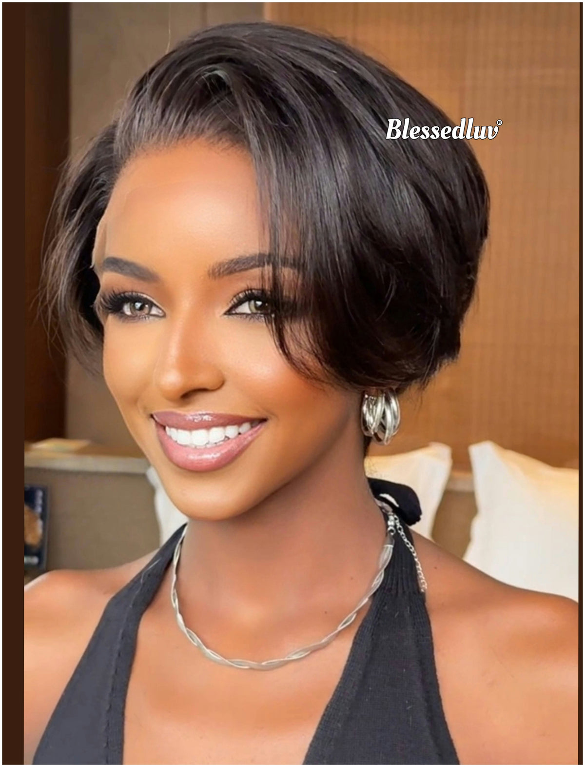Happer – Classic Pixie Cut Glueless Frontal Wig-Blessedluv.com-Brazilianweave.com