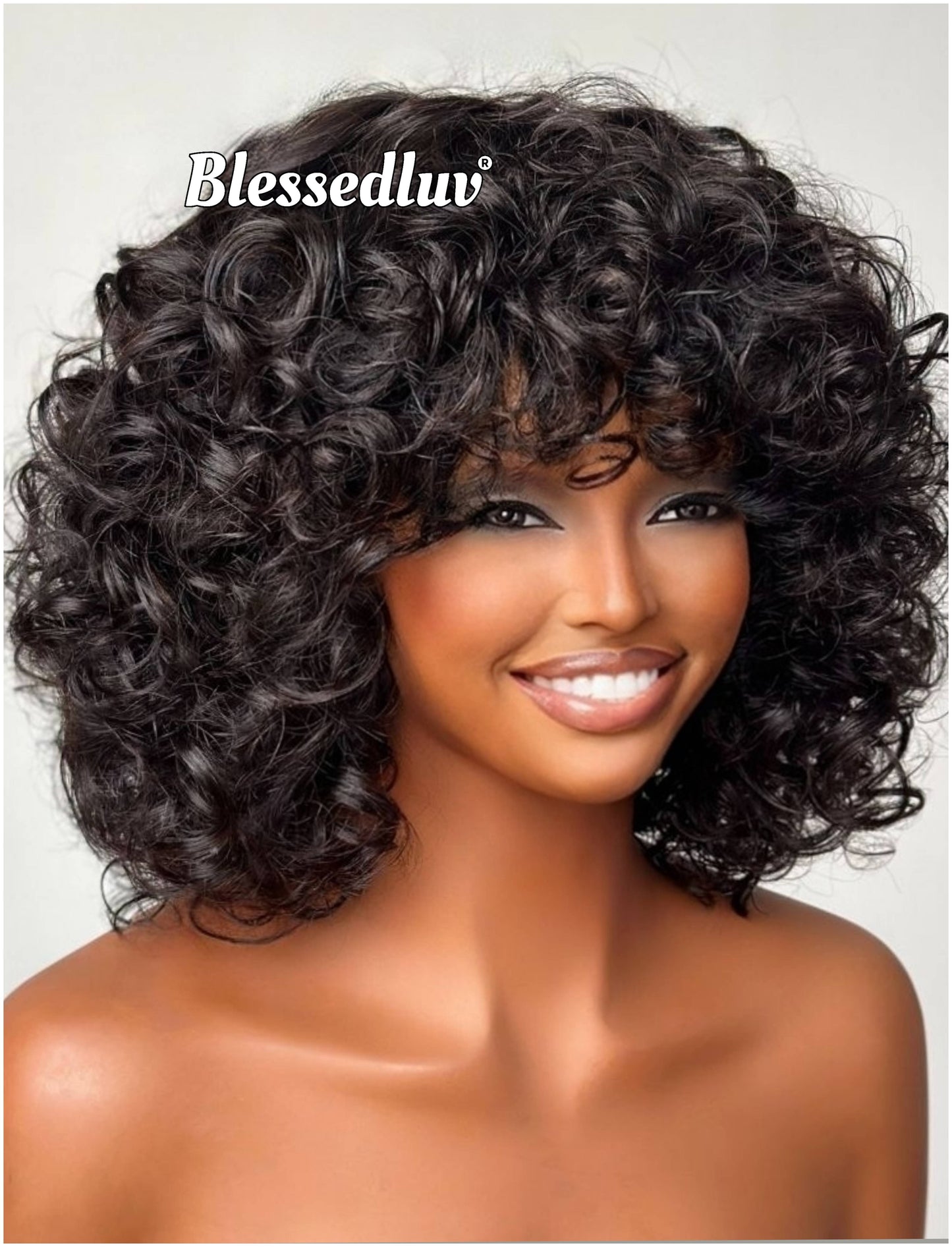 Sade - Glueless curly Bangs Wear & Go Wig-Wig-Blessedluv.com-Brazilianweave.com