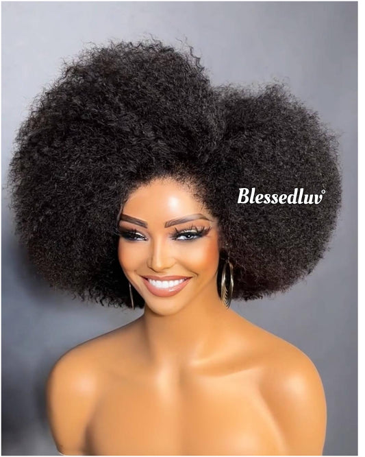 African Queen - 4c Texture Ventilated Kinky Wig-Blessedluv.com-Brazilianweave.com