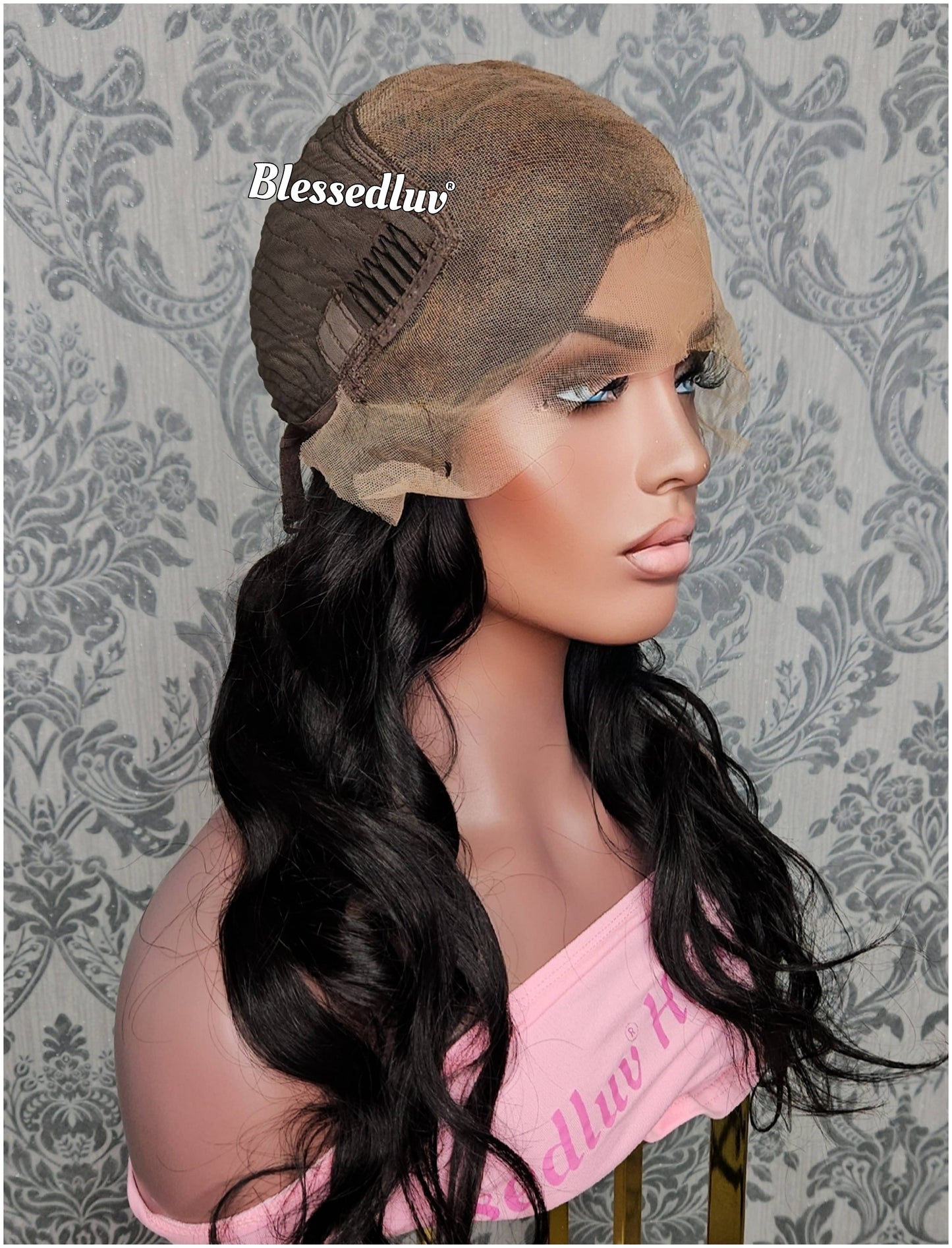 Rebecca - Colour #1 HD Lace Frontal Straight Glueless Wig-Wig-Blessedluv.com-Brazilianweave.com