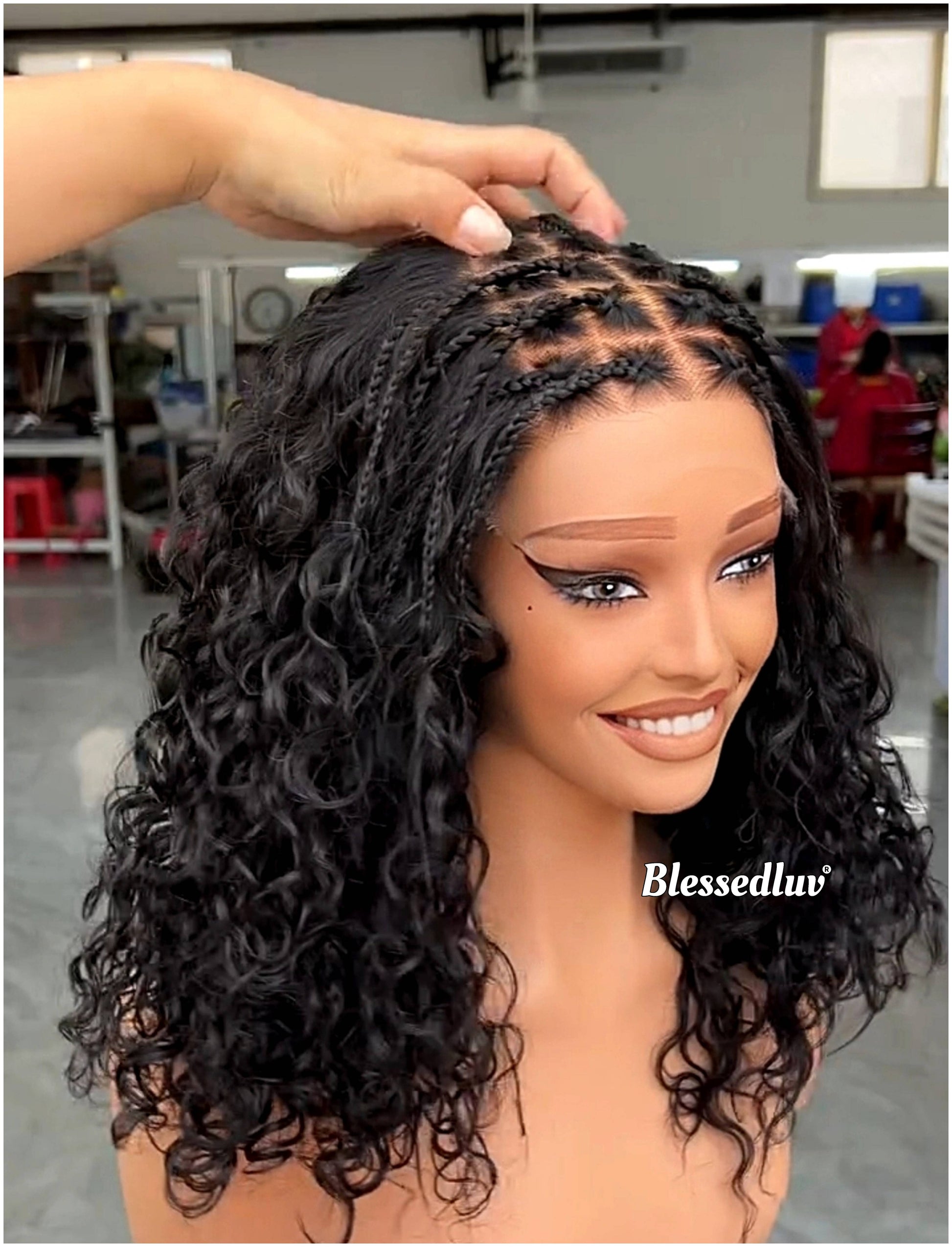 Ludmia – Knotless Braids HD Lace Wig – Custom Glueless Wig | Choose Lagos or Standard Hairline-Wig-Blessedluv.com-Brazilianweave.com