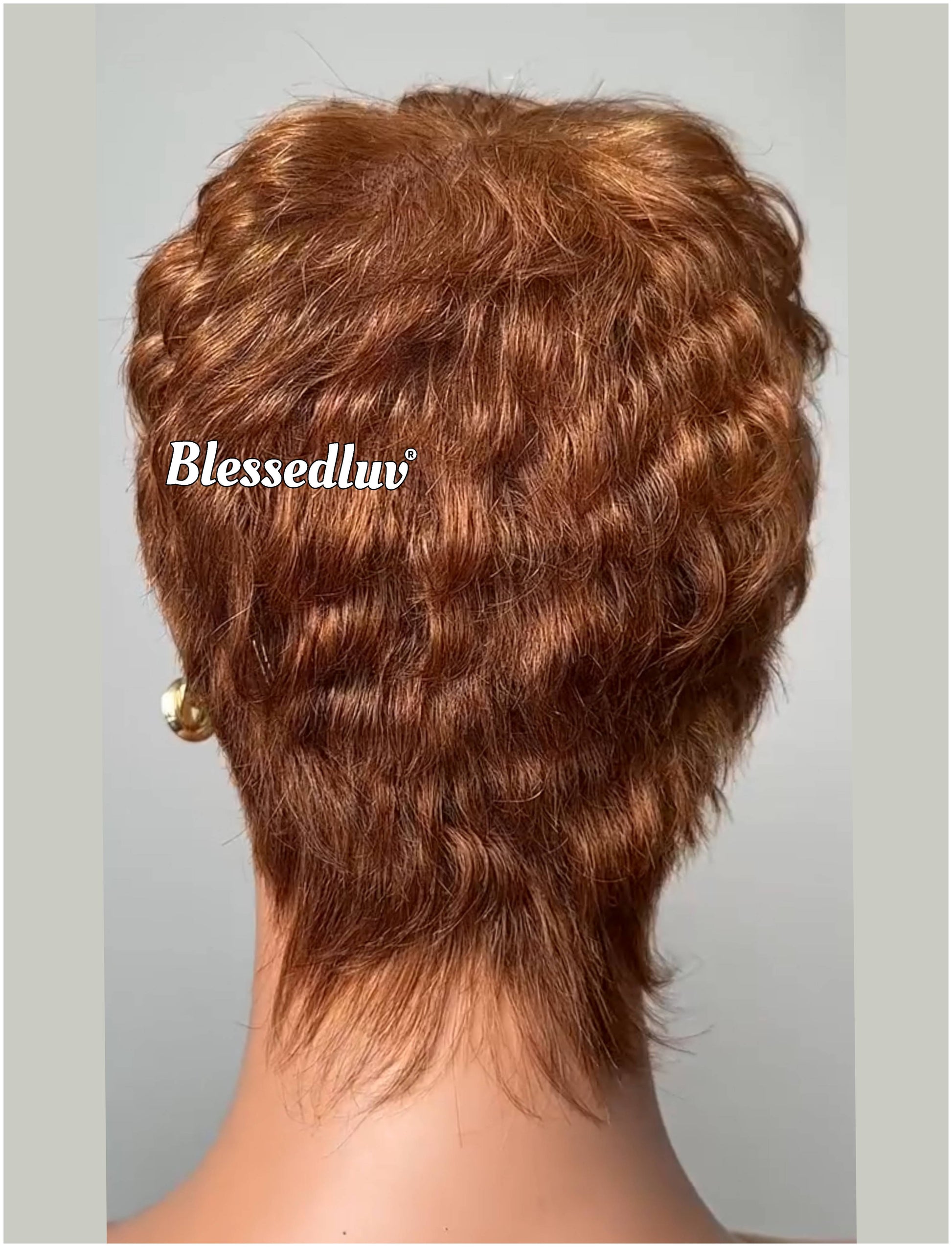 Honey – Pixie Cut Glueless Full Lace Wig, Ready to Wear-Blessedluv.com-Brazilianweave.com