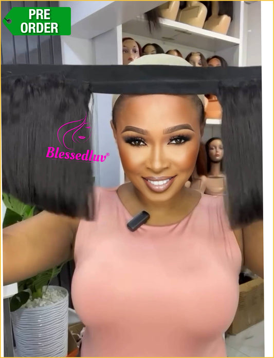 Bob Band Wig - Human Hair-Blessedluv.com-Brazilianweave.com