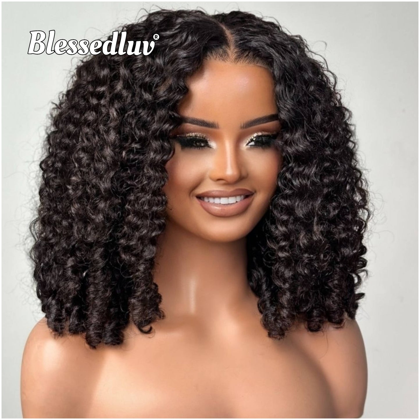 Tina - Eurasian Curly Glueless HD Lace Wig, Ready to Wear-Blessedluv.com-Brazilianweave.com