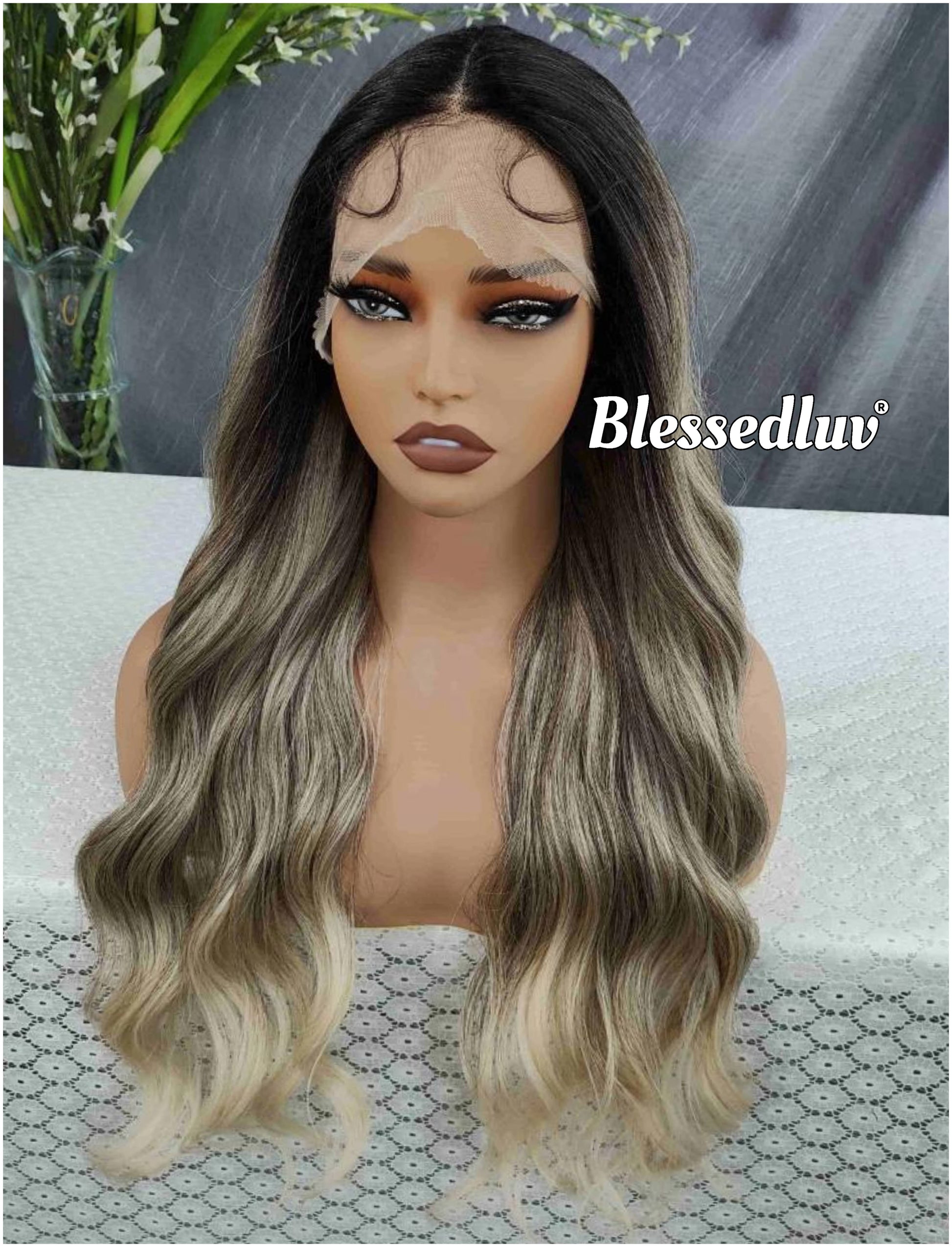 Lacey – Premium Human Hair Blend Wig-Wig-Blessedluv.com-Brazilianweave.com