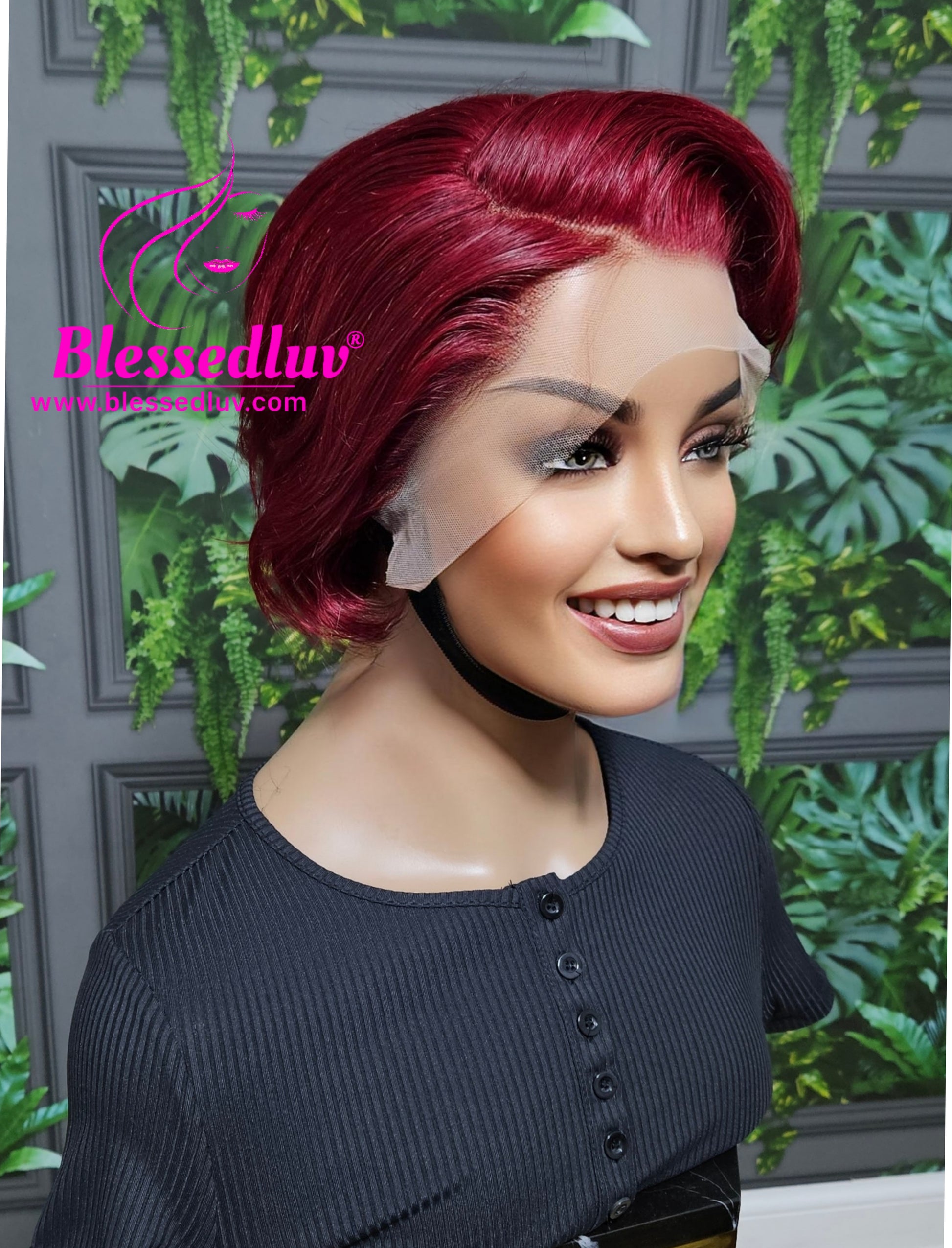 Priya - Pixie Glueless Blonde Ombré Lace Frontal Wig - Affordable Collection-Wigs-www.blessedluv.com-Brazilianweave.com