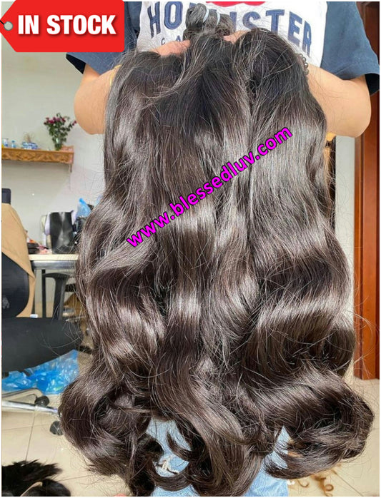 Wavy - Luxury Wavy Super Double Drawn - Last 5 Years+ -SALE STOCK-Hair Extensions-www.blessedluv.com-Brazilianweave.com